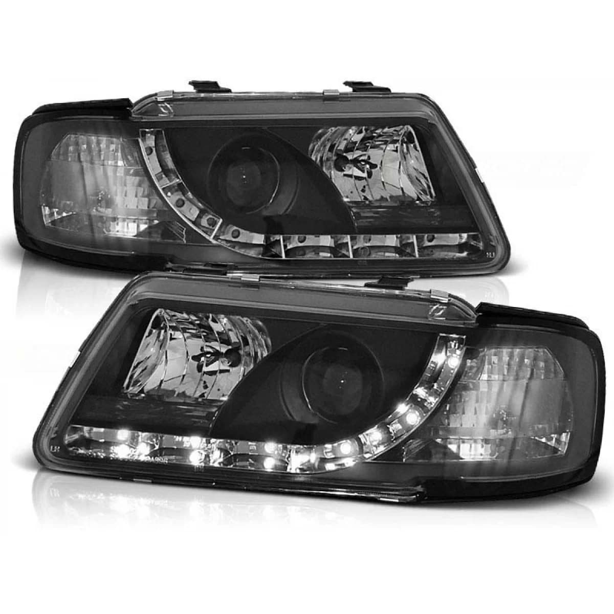 Tuning headlight set with LED lights suitable for Audi A3 8L 08.1996-08.2000, left and right
