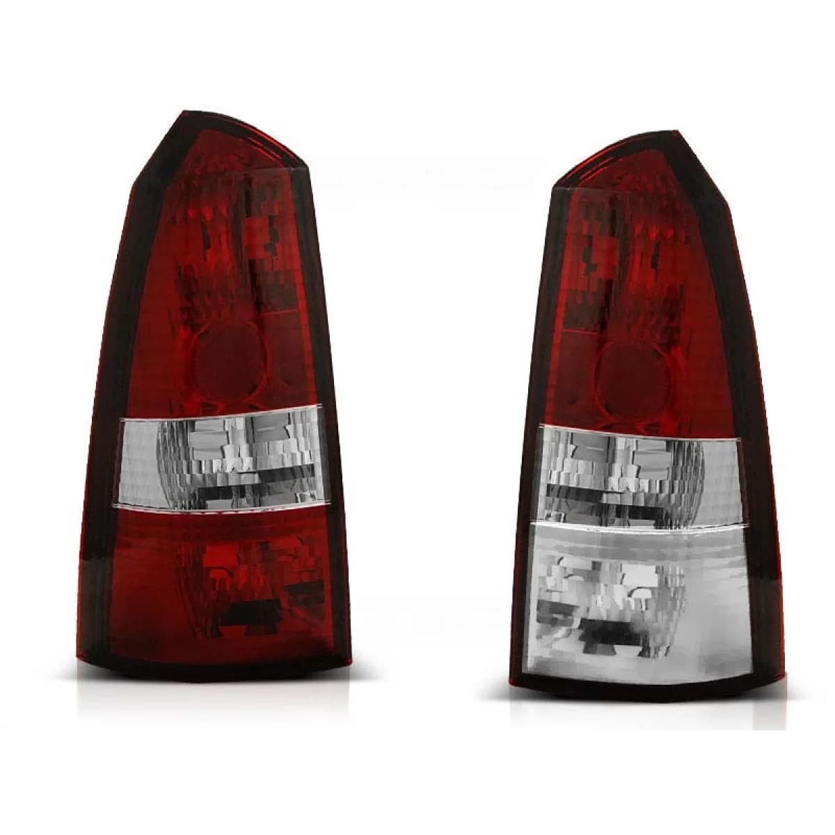 Tuning tail light set suitable for Ford FOCUS 1 10.1998-10.2004 estate with red and white base, left and right