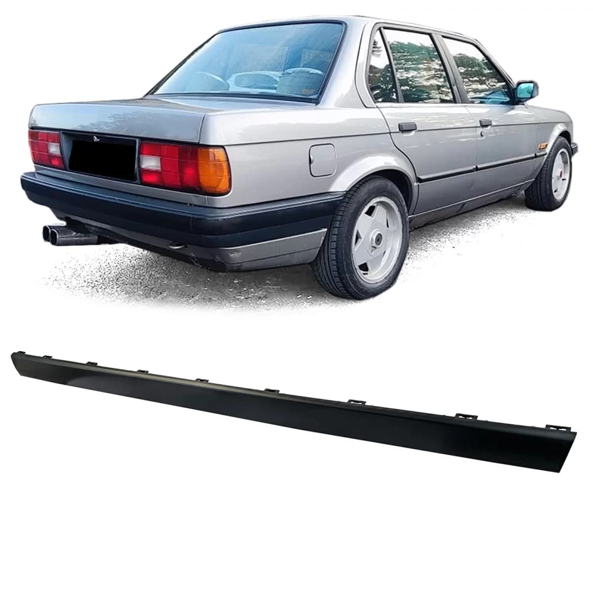 Center trim strip rear bumper fits for 3 Series BMW E30 1987-1992