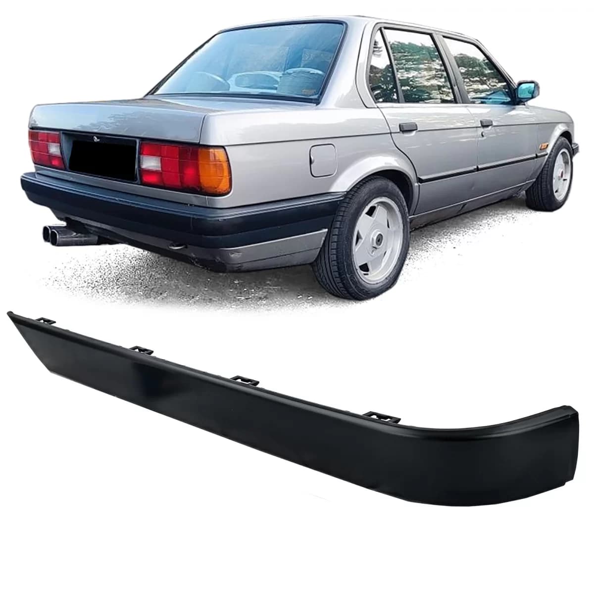 Left rear bumper strip fits 3 Series BMW E30 1987-1992