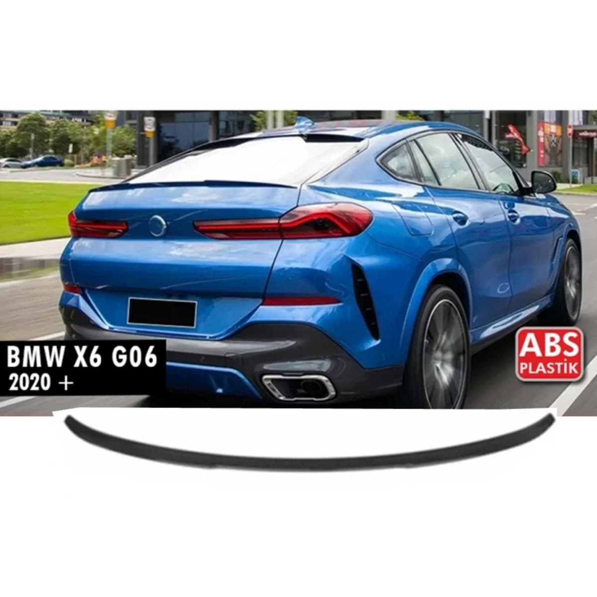 X6 G06 M Sport Rear Spoiler Piano Black ABS / 2020 After