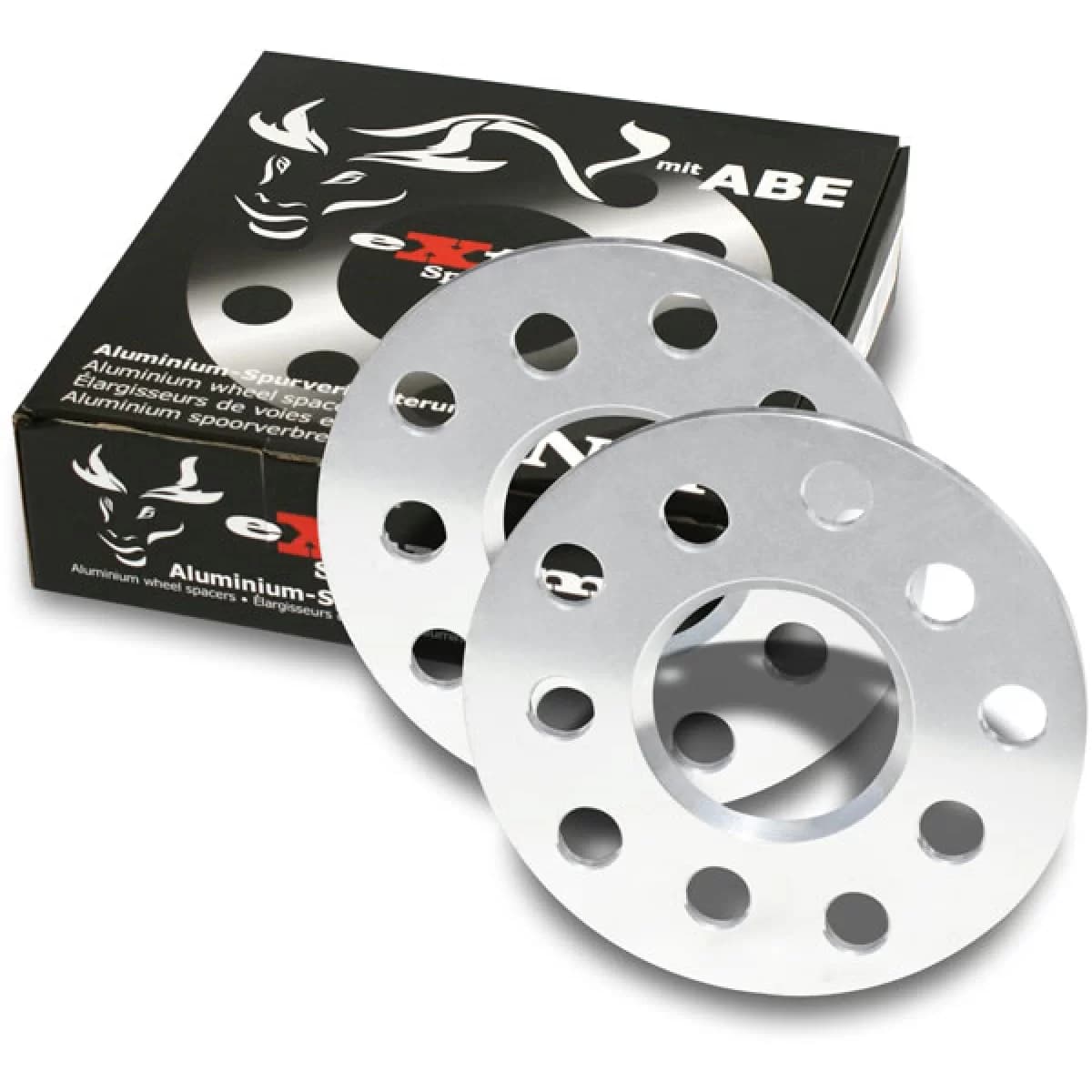 10 mm aluminum wheel spacers 5 X 100 for Audi TT + TTS 8J
