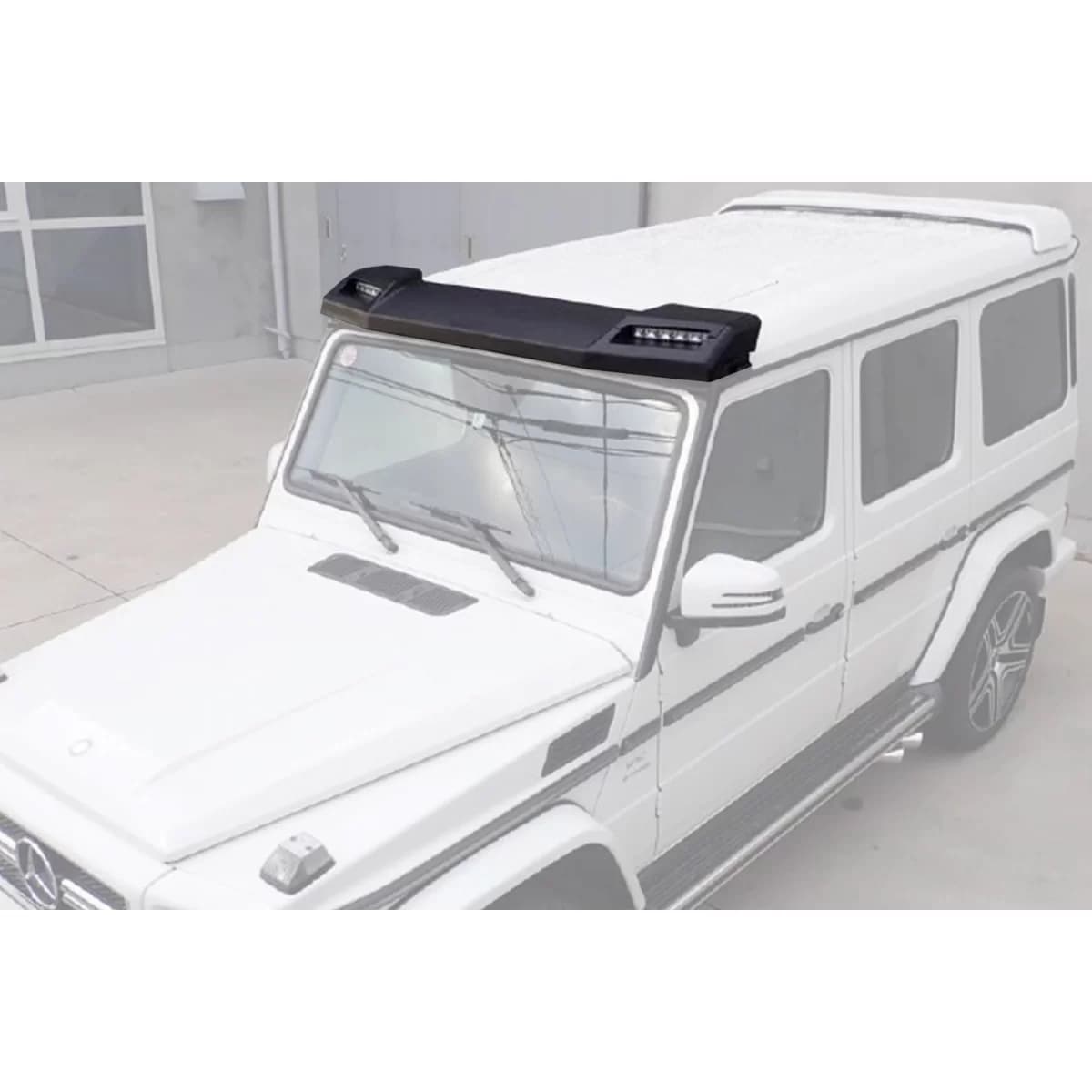Type 6x6 B design roof spoiler suitable for Mercedes G-Class W463 1989-2017, unpainted