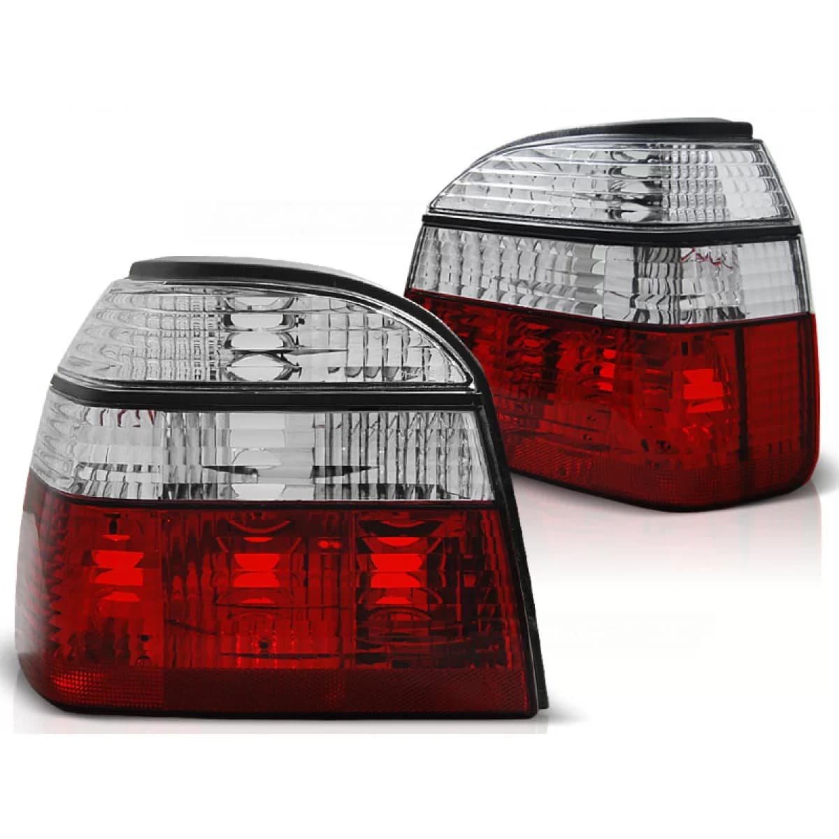 TAIL LIGHTS RED WHITE fits VW GOLF 3 09.91-08.97 RED WHITE