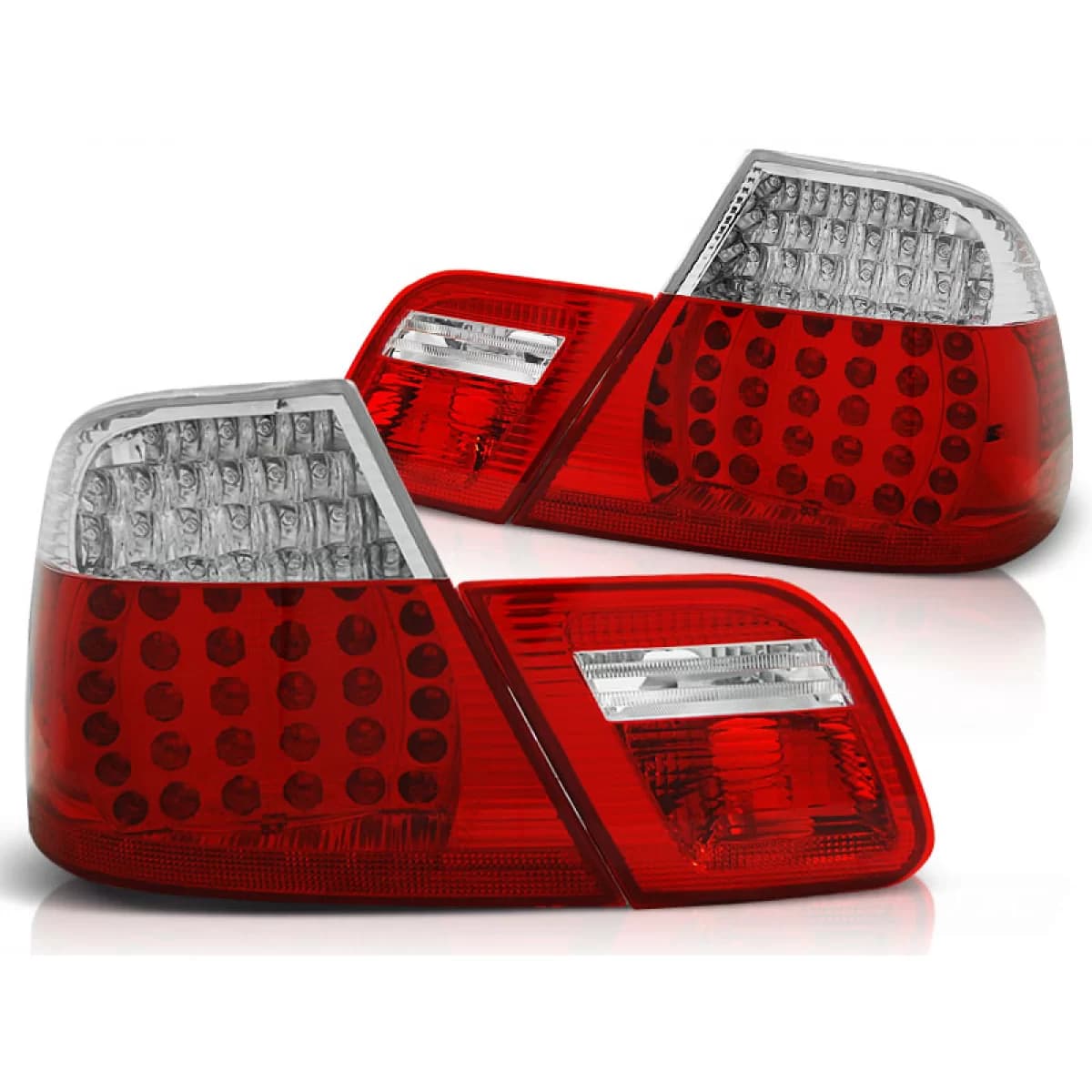 LED TAIL LIGHTS RED WHITE fits BMW E46 04.99-03.03 COUPE