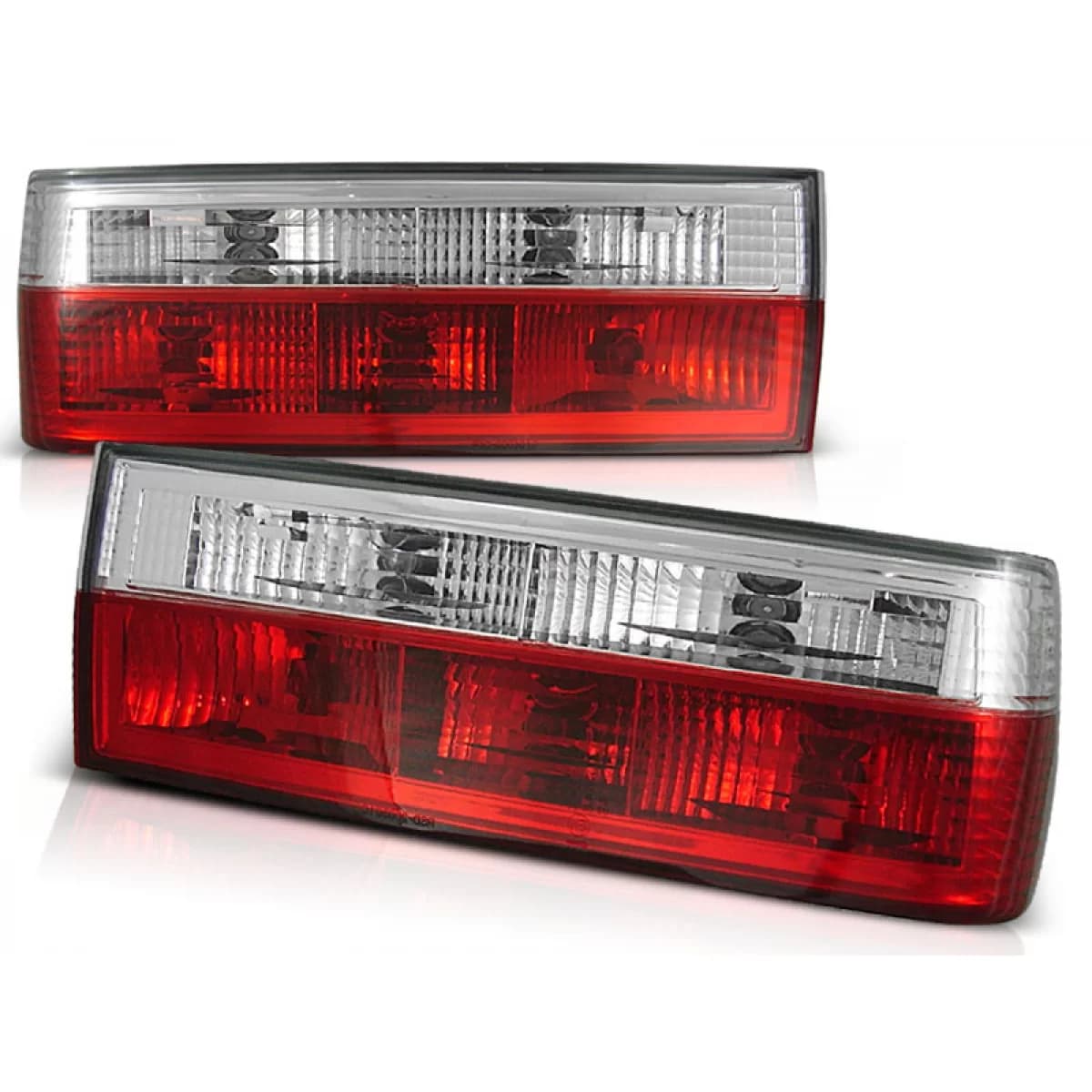 TAIL LIGHTS RED WHITE fits BMW E30 11.82-08.87