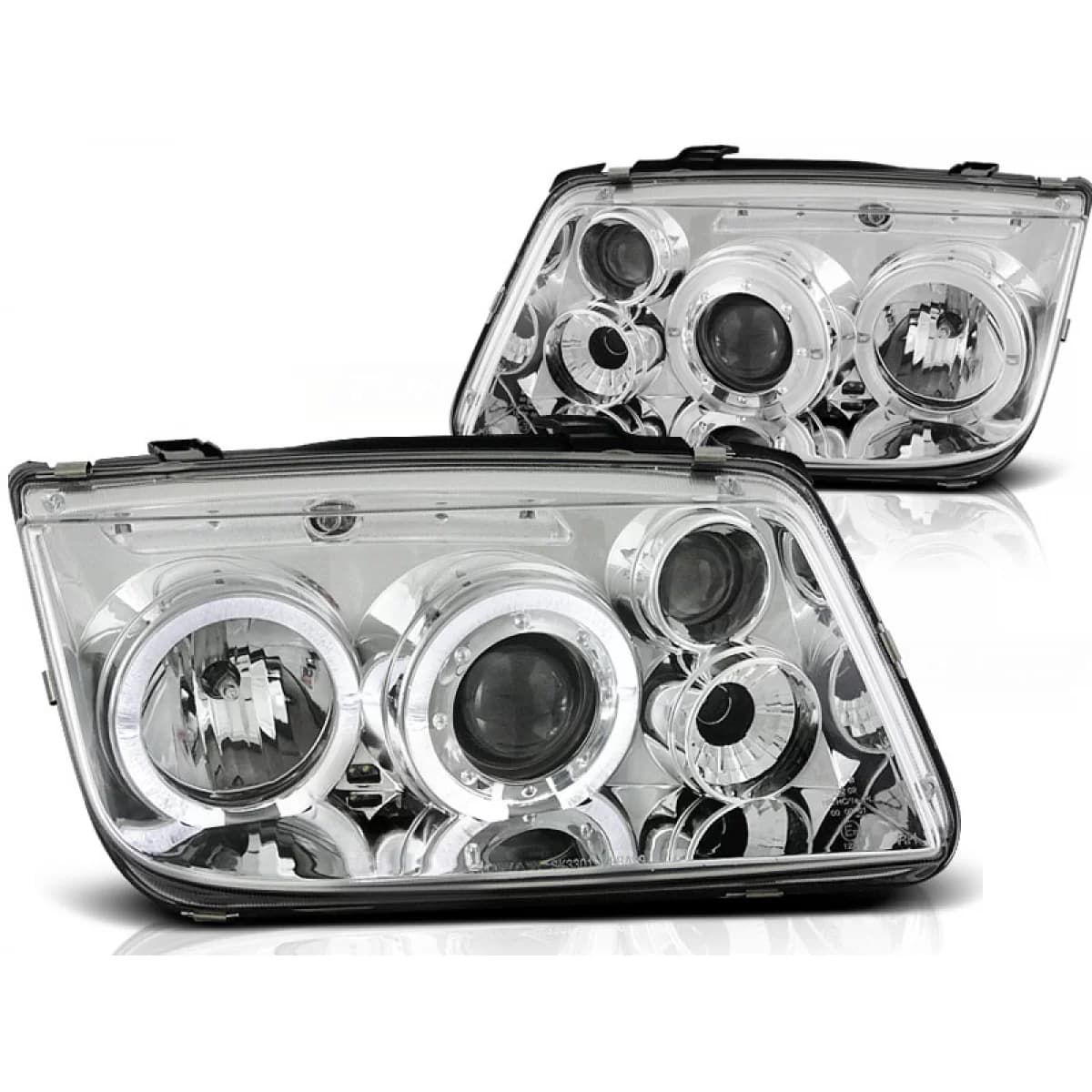 HEADLIGHTS ANGEL EYES CHROME fits VW BORA 09.98-07.05