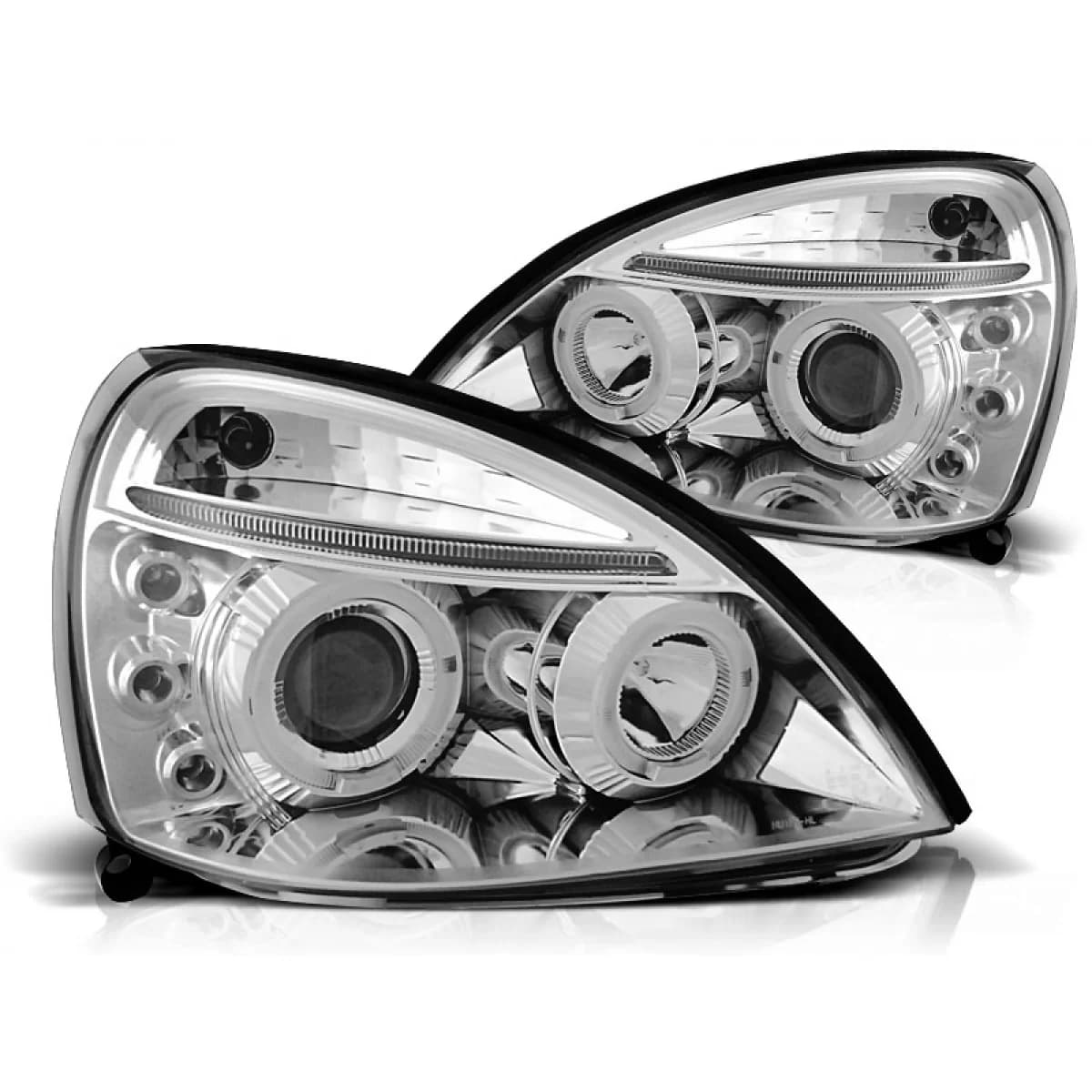 RENAULT CLIO II 06.01-09.05 ANGEL EYES CHROME
