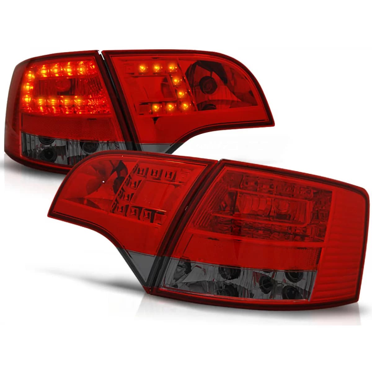 LED TAIL LIGHTS RED SMOKE fits AUDI A4 B7 11.04-03.08 AVANT