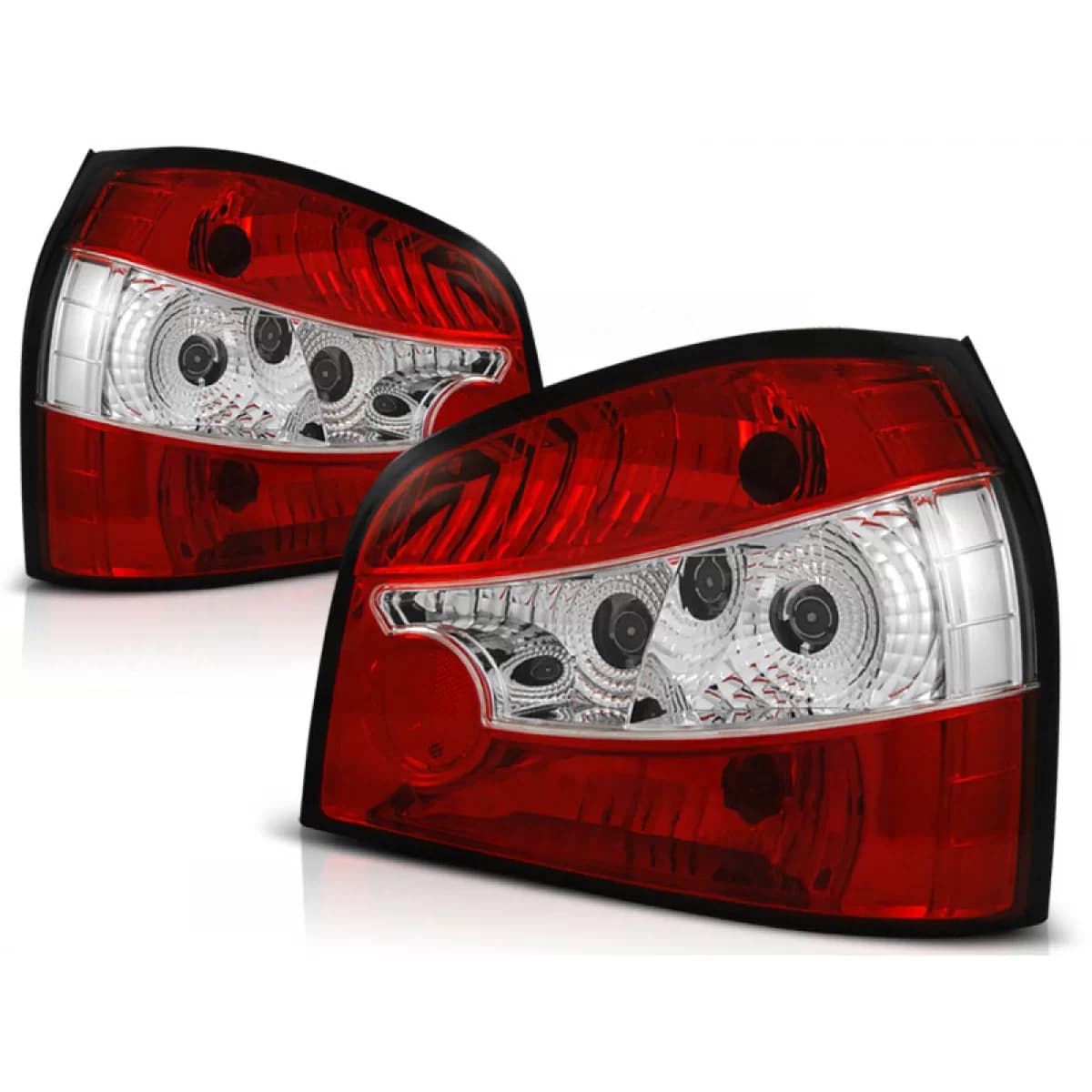 TAIL LIGHTS RED WHITE fits AUDI A3 8L 08.96-08.00