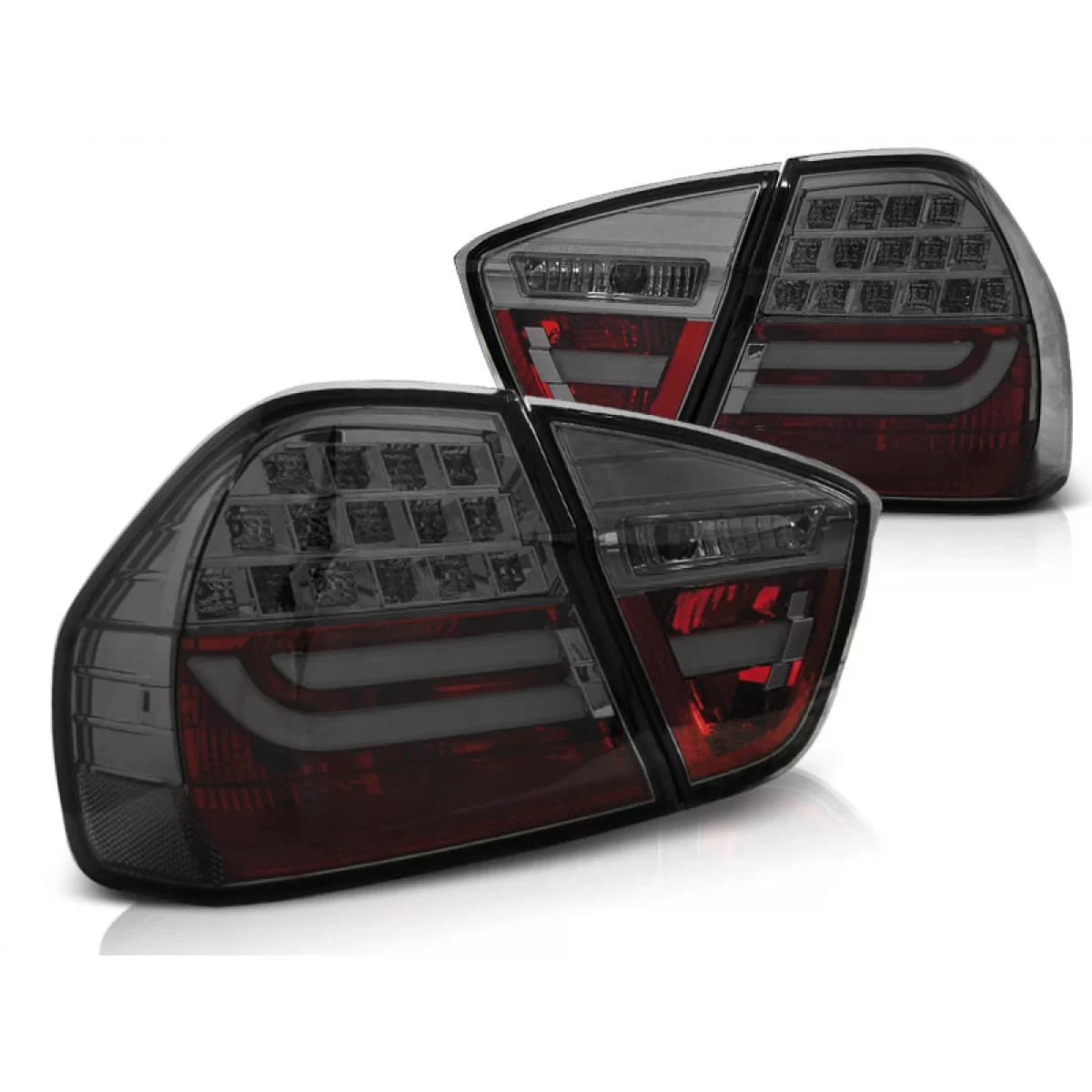 LED BAR TAIL LIGHTS SMOKE fits BMW E90 03.05-08.08