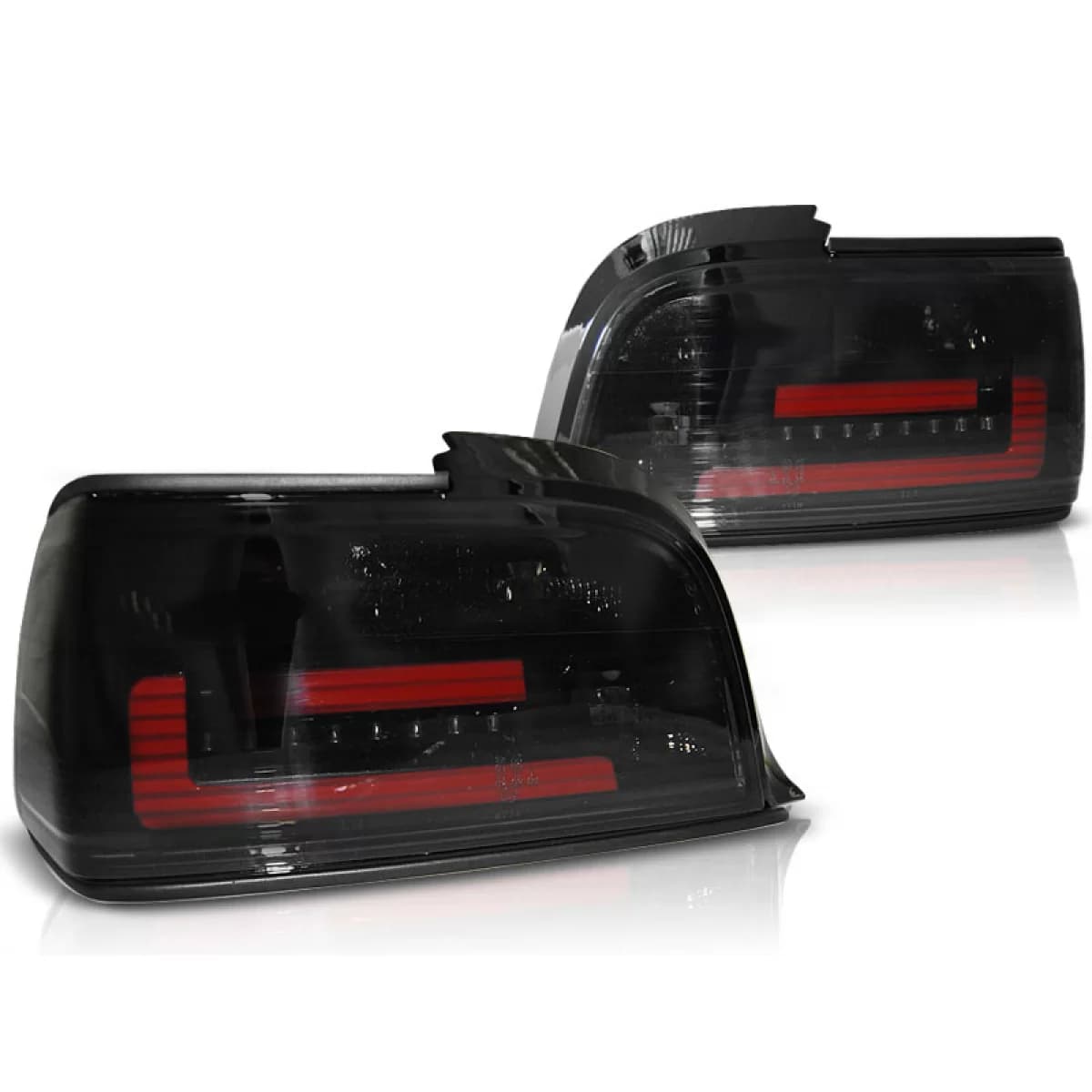 LED BAR TAIL LIGHTS SMOKE fits BMW E36 12.90-08.99 C/C