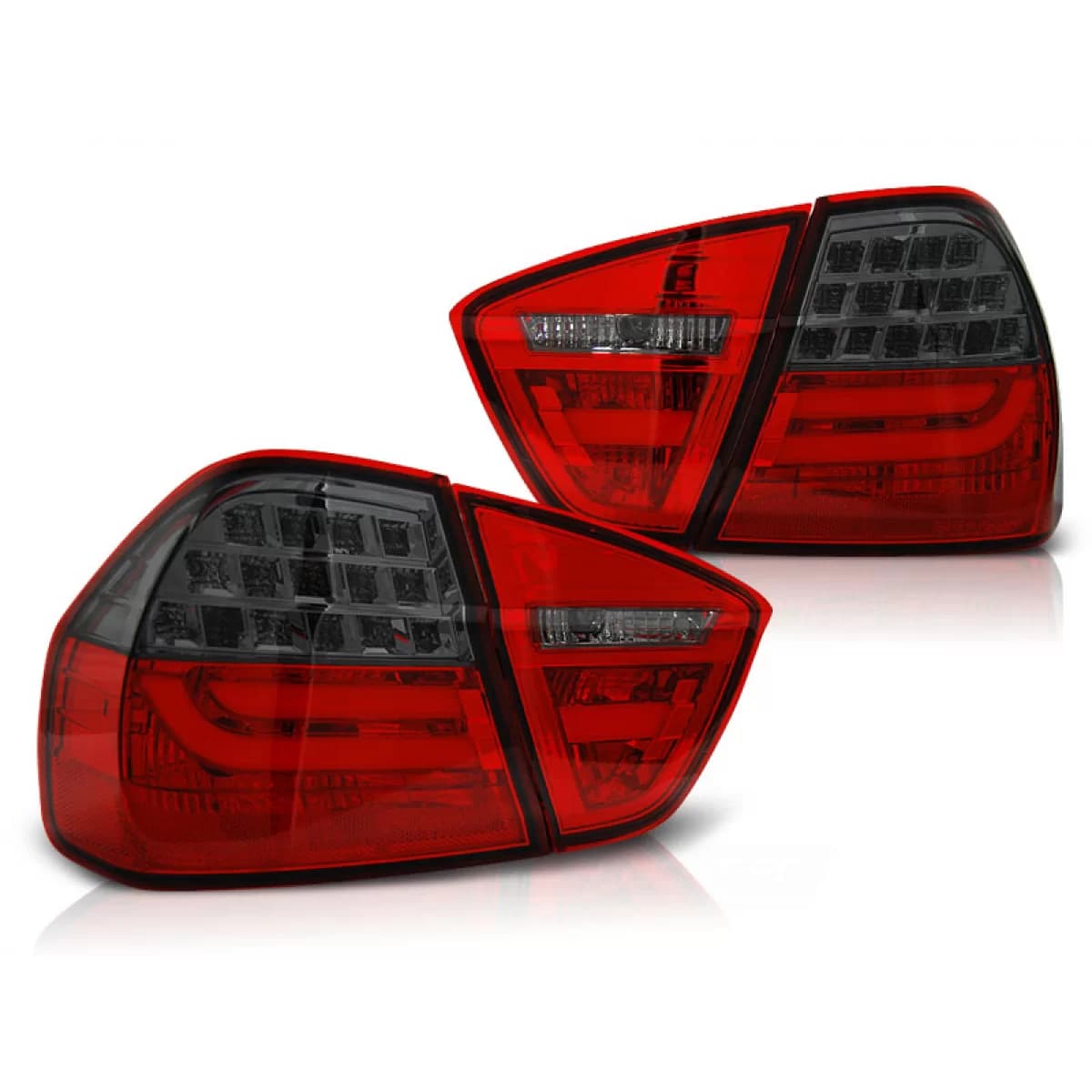 LED BAR TAIL LIGHTS RED SMOKE fits BMW E90 03.05-08.08