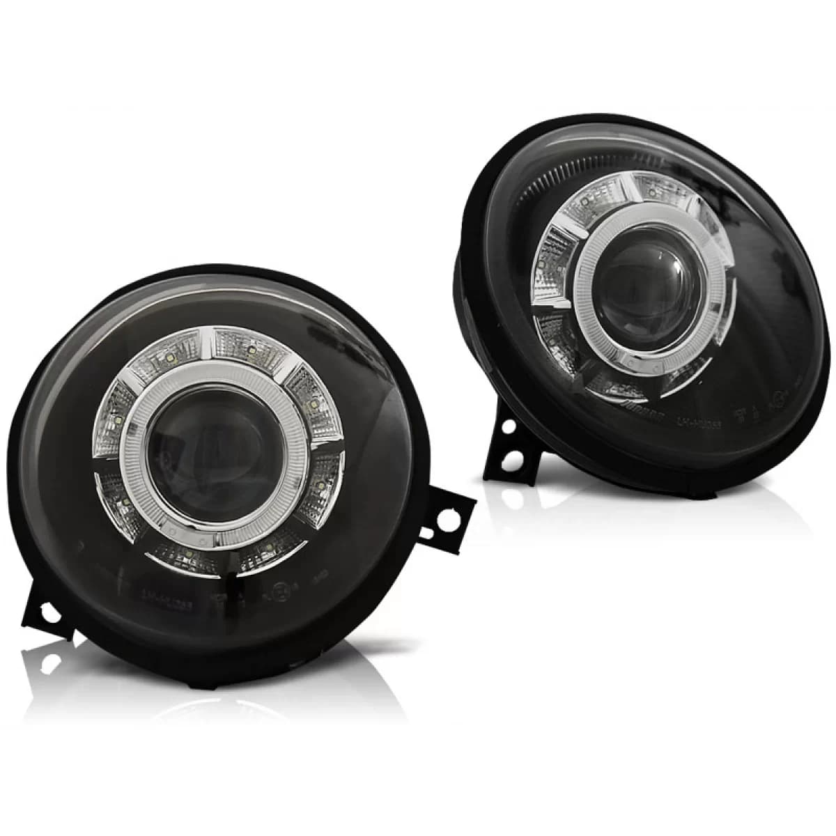 HEADLIGHTS DAYLIGHT BLACK fits VW LUPO 98-05