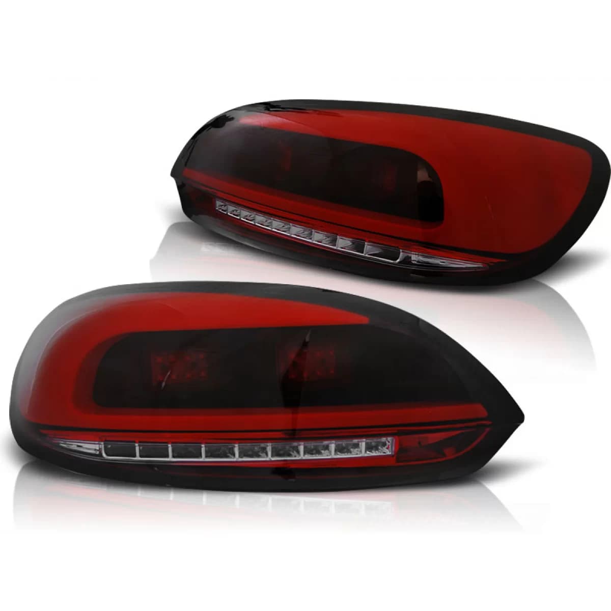 LED BAR TAIL LIGHTS RED SMOKE fits VW SCIROCCO III 08-04.14