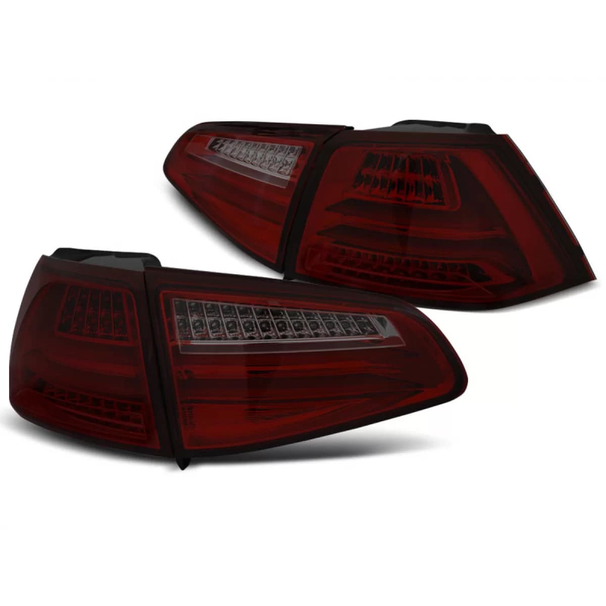 LED BAR TAIL LIGHTS RED SMOKE fits VW GOLF 7 13-17