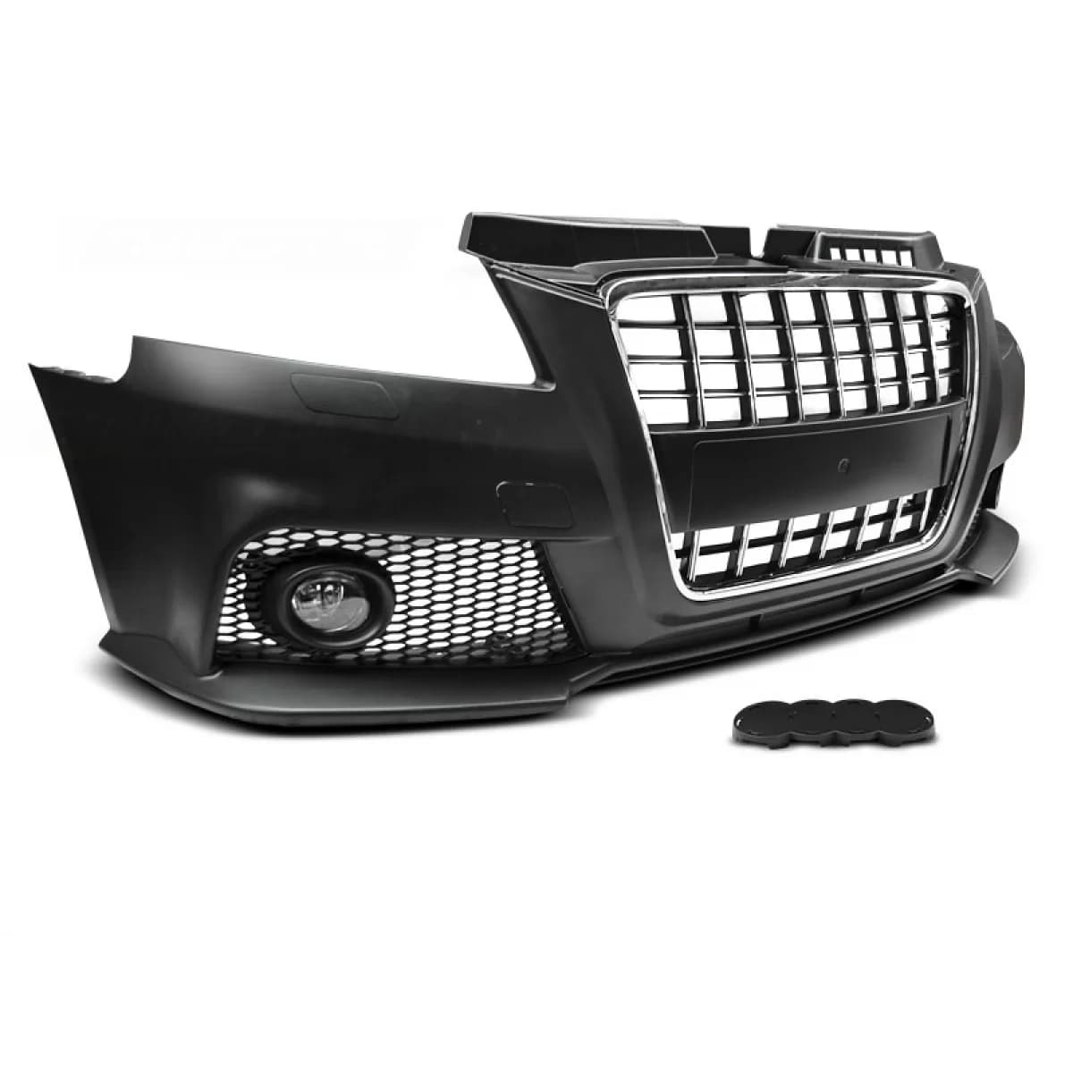 FRONT BUMPER SPORT CHROME BLACK fits AUDI A3 08-12