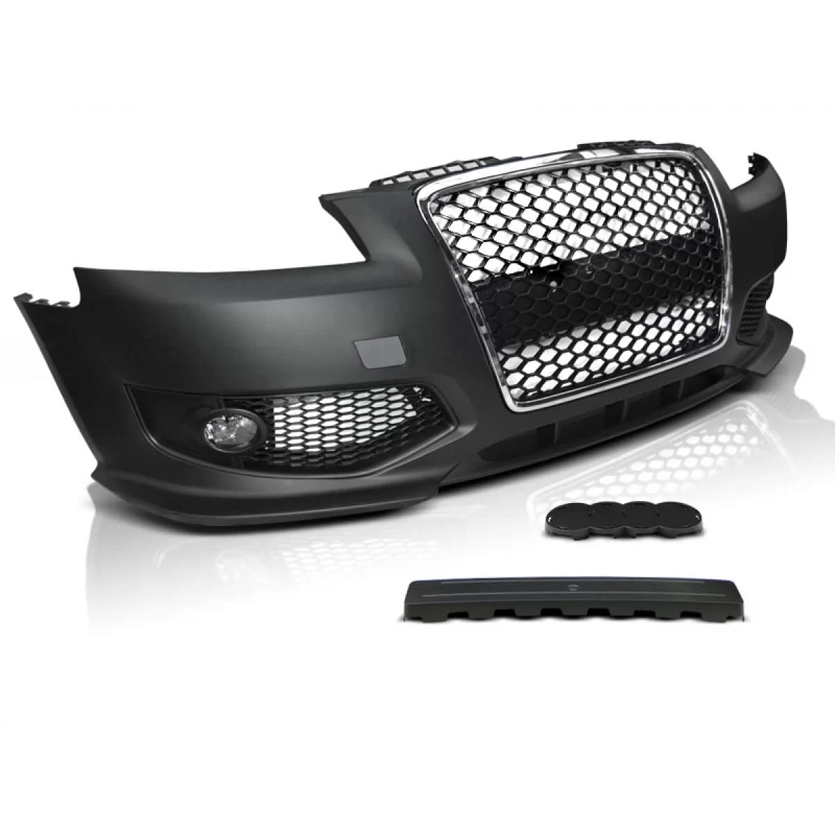 FRONT BUMPER SPORT CHROME BLACK fits AUDI A3 06.05-04.08