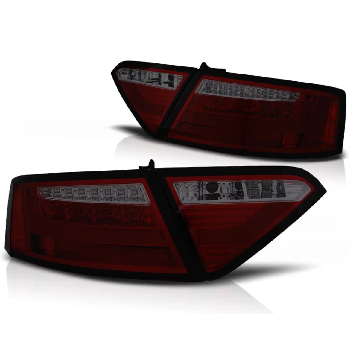 LED BAR TAIL LIGHTS RED SMOKE fits AUDI A5 07-06.11