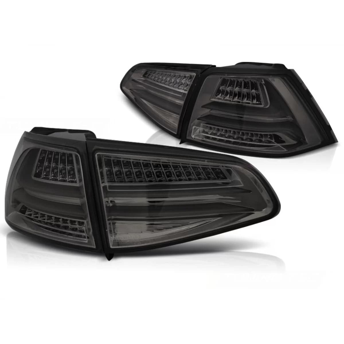 LED BAR TAIL LIGHTS SMOKE fits VW GOLF 7 13-17