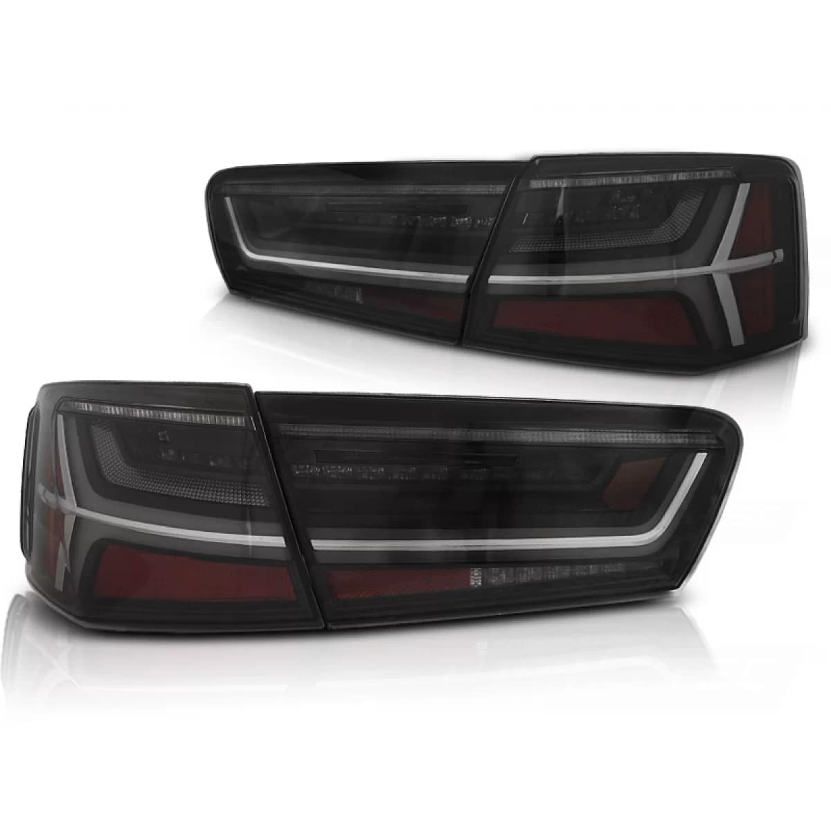 LED BAR TAIL LIGHTS SMOKE SEQ fits AUDI A6 C7 11-14 LIMOUSINE