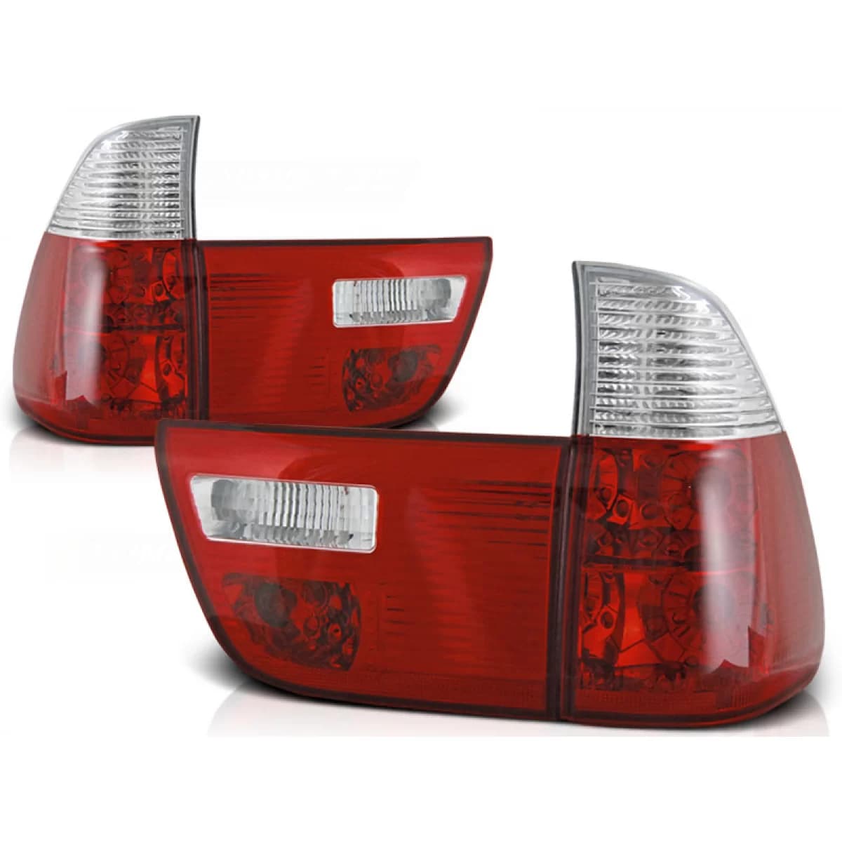 TAIL LIGHTS RED WHITE fits BMW X5 E53 09.99-06