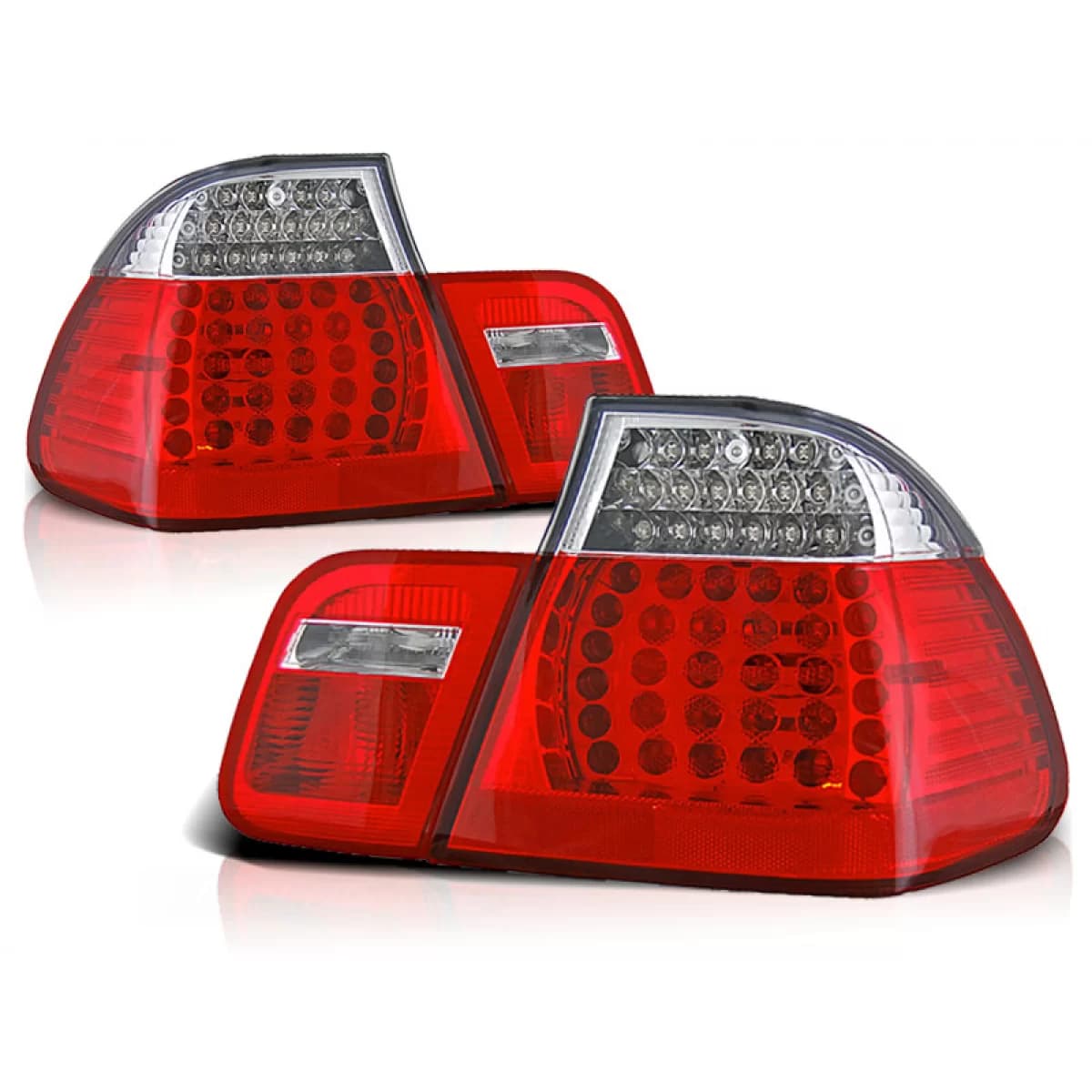 LED TAIL LIGHTS RED WHITE fits BMW E46 09.01-03.05 SEDAN