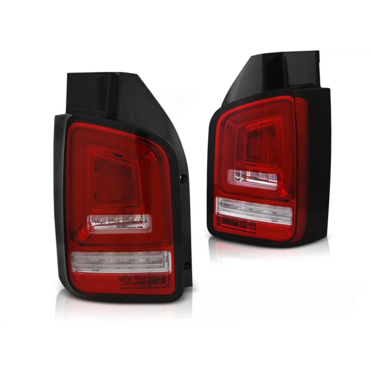 LED BAR TAIL LIGHTS RED WHIE SEQ fits VW T5 10-15