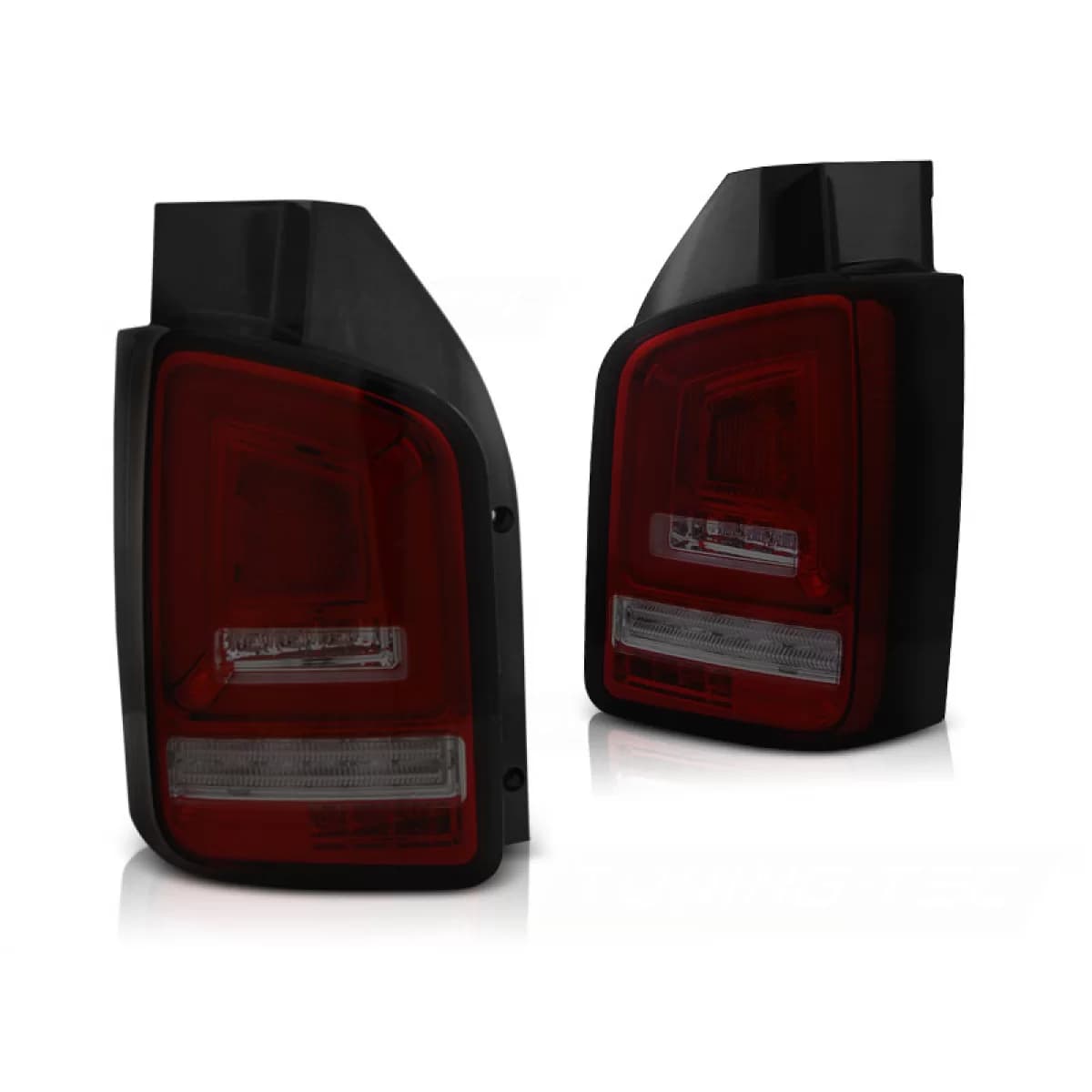 LED BAR TAIL LIGHTS RED SMOKE SEQ fits VW T5 04.03-09