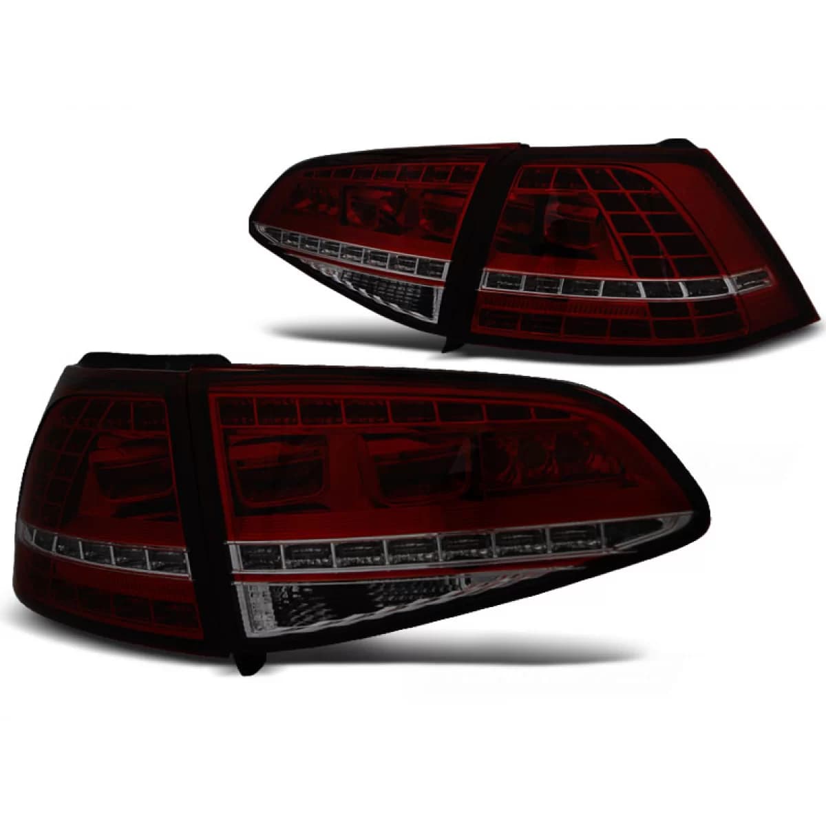 LED TAIL LIGHTS SPORT RED SMOKE SEQ fits VW GOLF 7 13-17