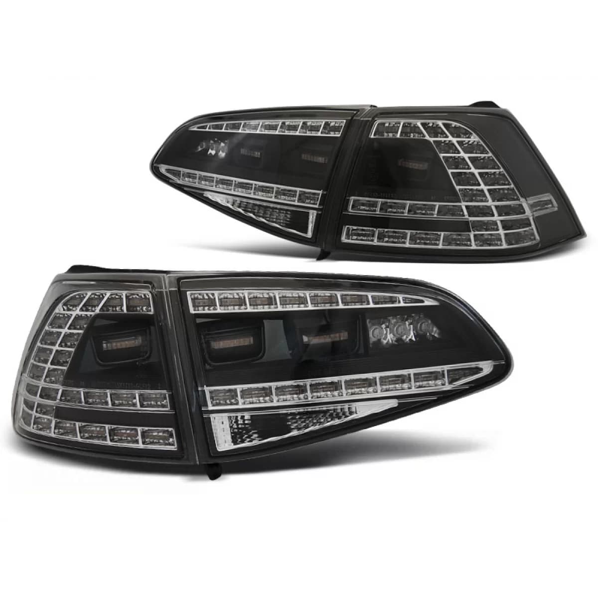 LED TAIL LIGHTS SPORT BLACK SEQ fits VW GOLF 7 13-17