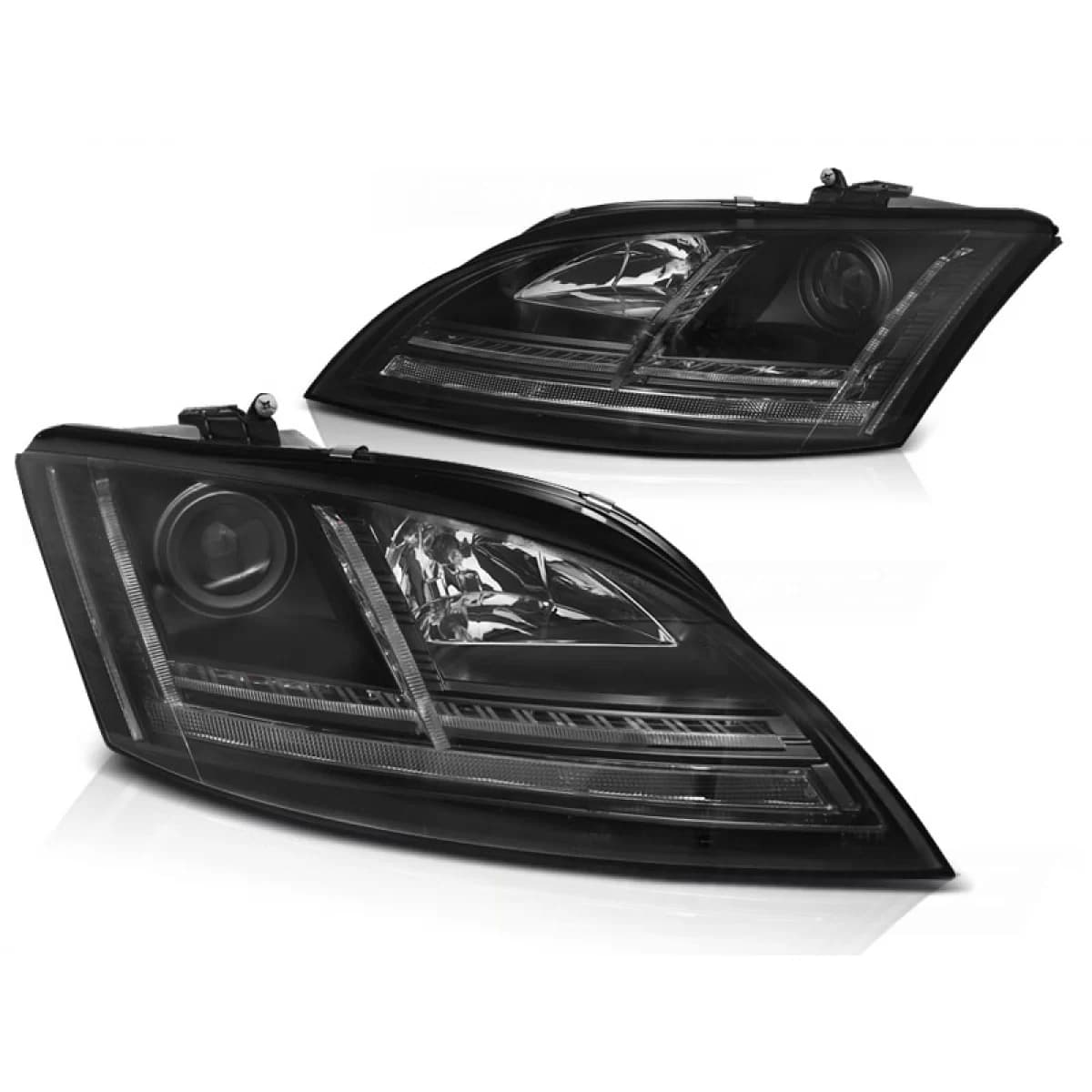 XENON HEADLIGHTS LED DRL BLACK SEQ fits AUDI TT 06-10 8J with AFS