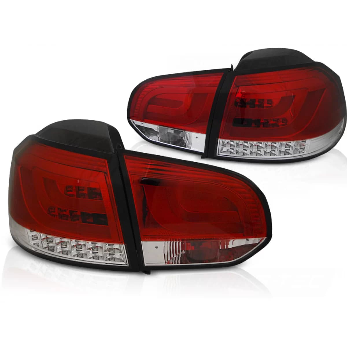 LED BAR TAIL LIGHTS RED WHIE fits VW GOLF 6 10.08-12