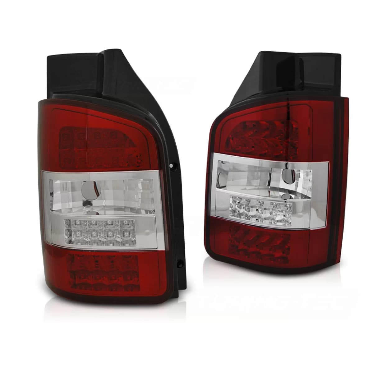 LED TAIL LIGHTS RED WHITE fits VW T5 10-15 TRANSPORTER