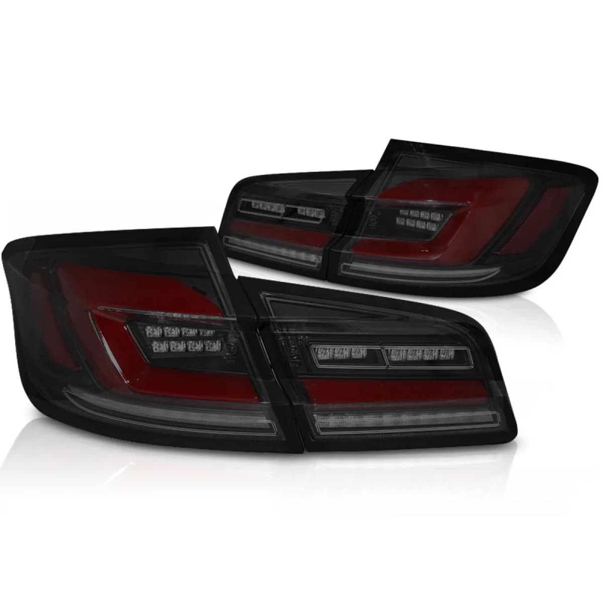 LED BAR SEQ TAIL LIGHTS SMOKE BLACK fits BMW F10 10-16
