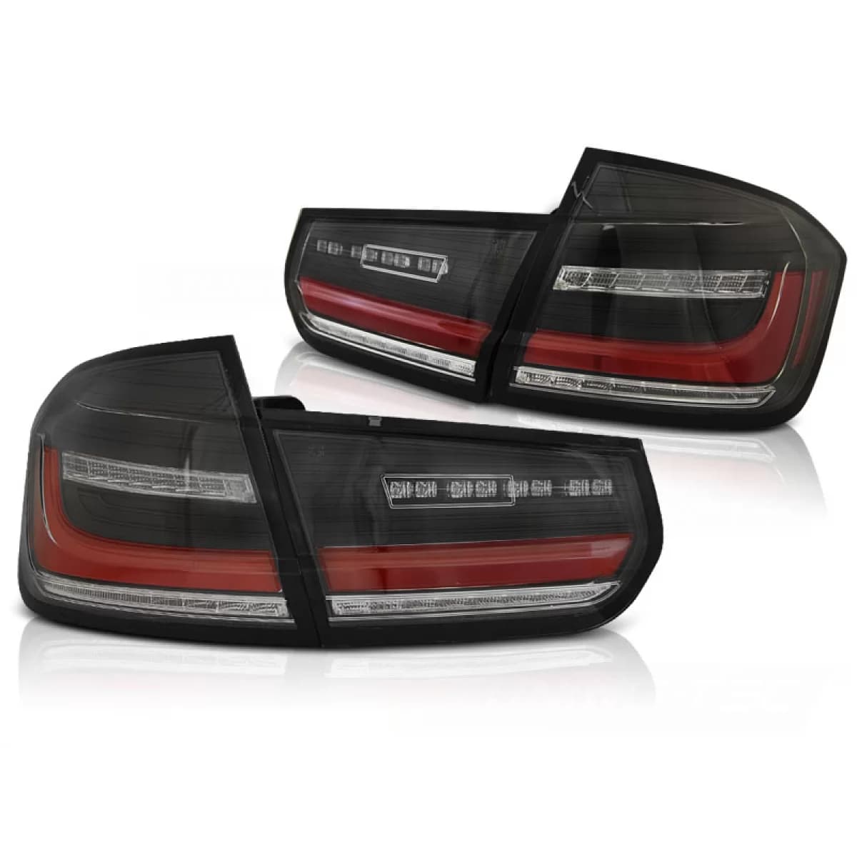LED BAR SEQ TAIL LIGHTS BLACK fits BMW F30 11-18