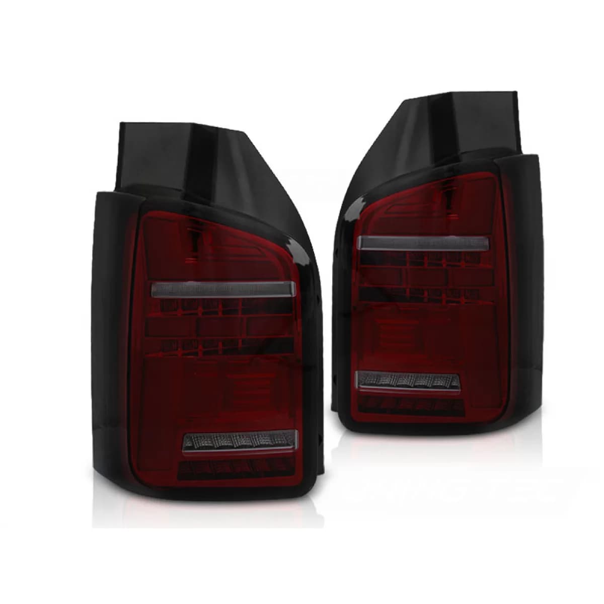 LED BAR TAIL LIGHTS RED SMOKE SEQ fits VW T6 15-19 OEM BULB