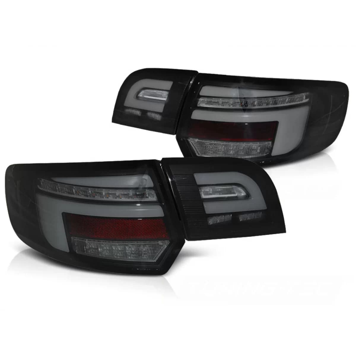 LED BAR TAIL LIGHTS BLACK SEQ fits AUDI A3 8P 5D 08-12