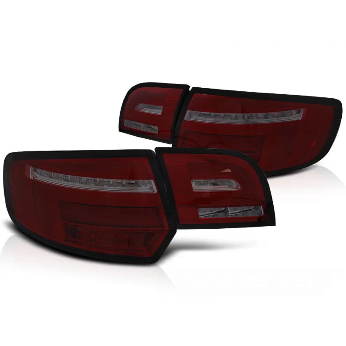 LED BAR TAIL LIGHTS RED SMOKE SEQ fits AUDI A3 8P 5D 03-08