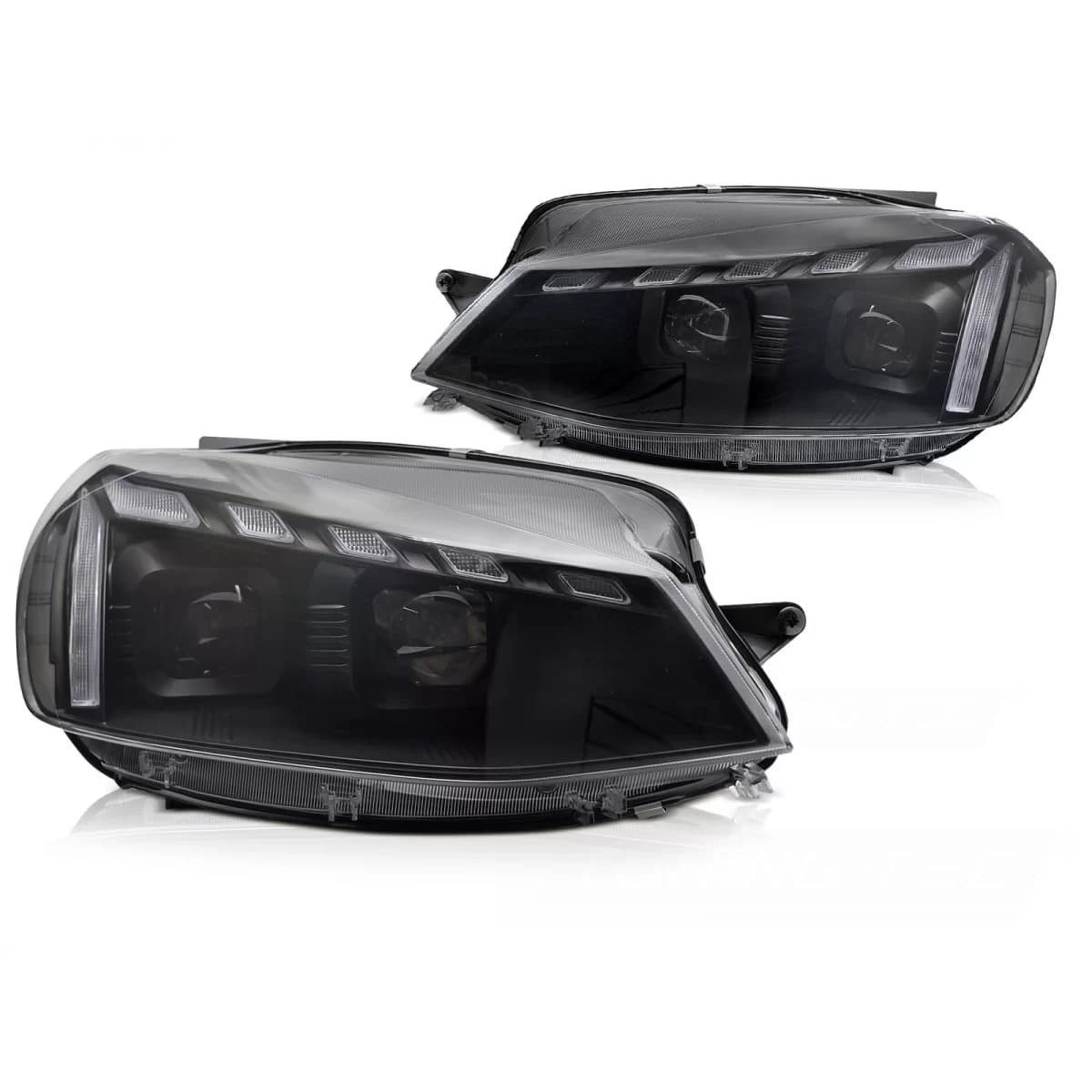 FULL LED HEADLIGHTS LIGHT BLACK DRL SEQ fits VW GOLF 7 17-19