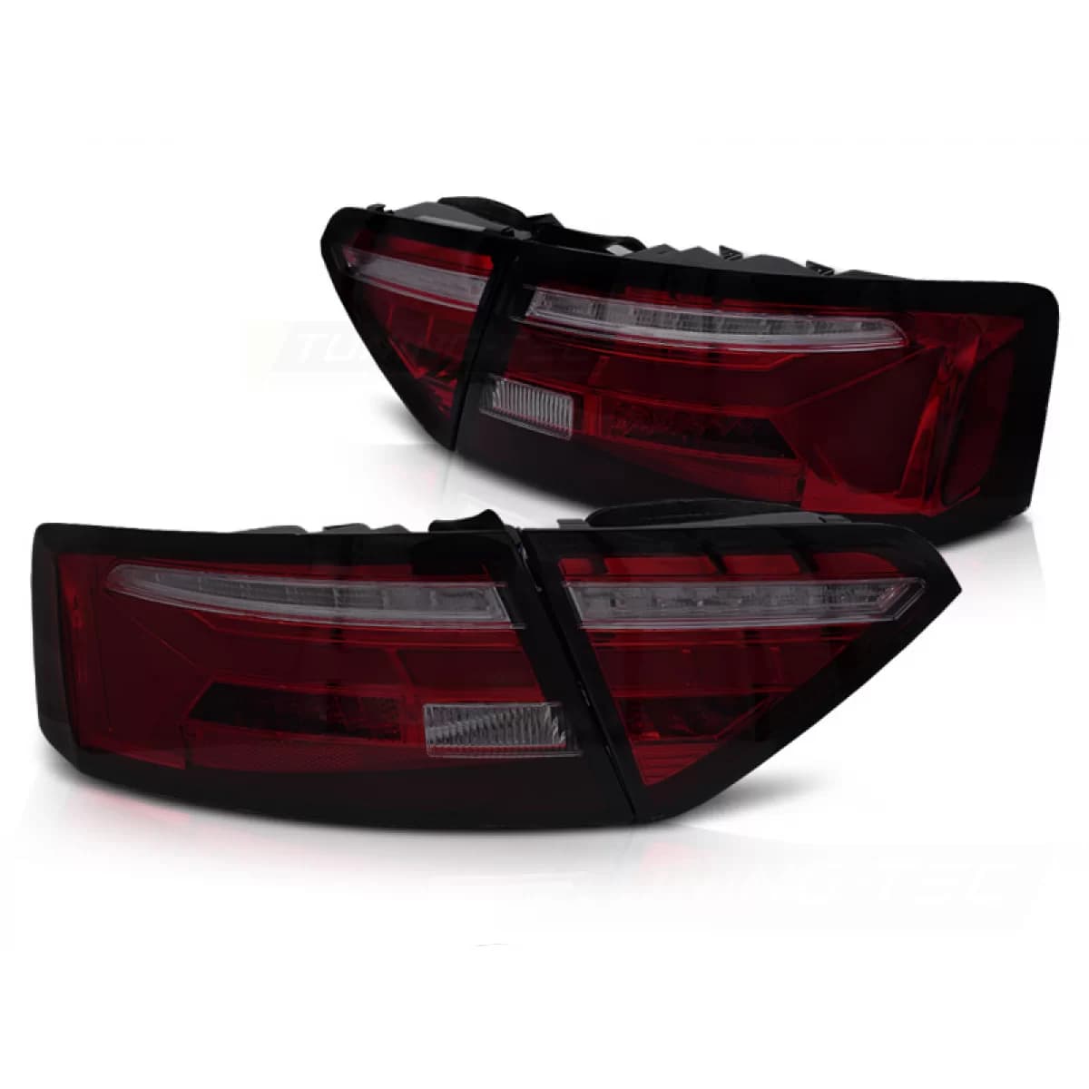 LED BAR TAIL LIGHTS RED SMOKE SEQ fits AUDI A5 11-16