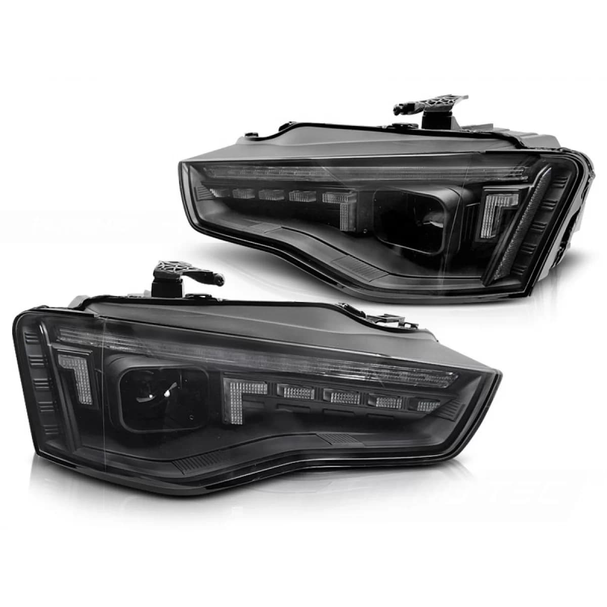 LED HEADLIGHTS LED BLACK SEQ fits AUDI A5 11-16