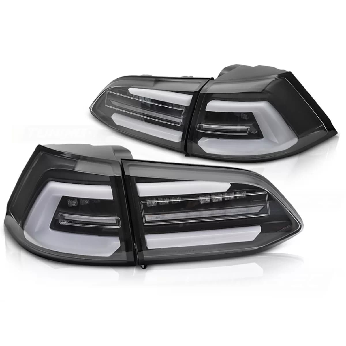 LED TAIL LIGHTS BLACK SEQ fits VW GOLF 7 17-19 SW