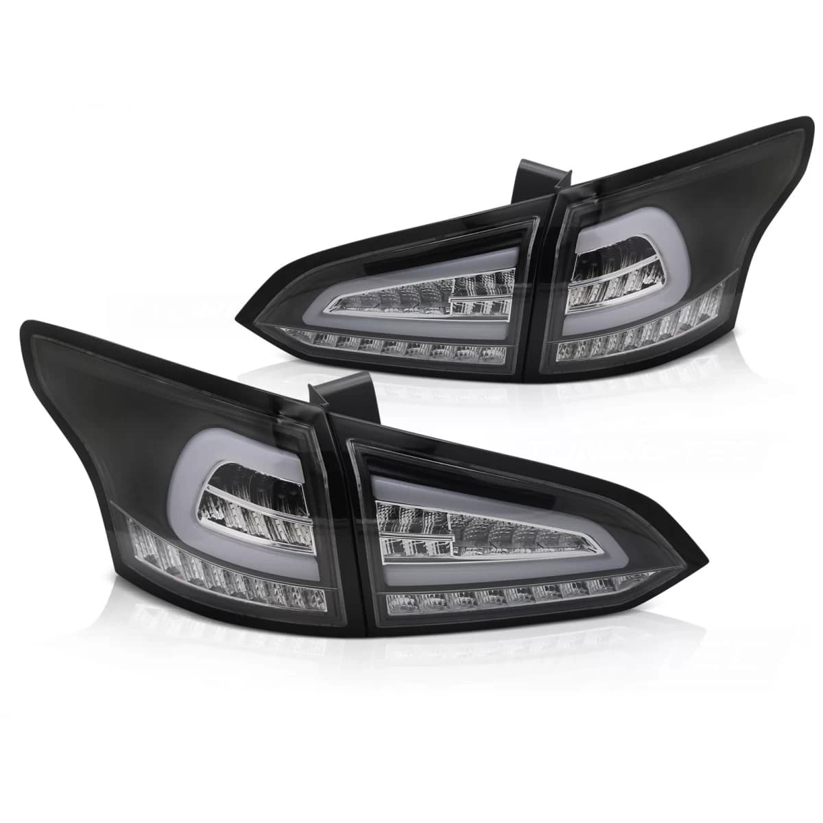 LED TAIL LIGHTS BLACK SEQ fits FORD FOCUS MK 3 SW 11-18