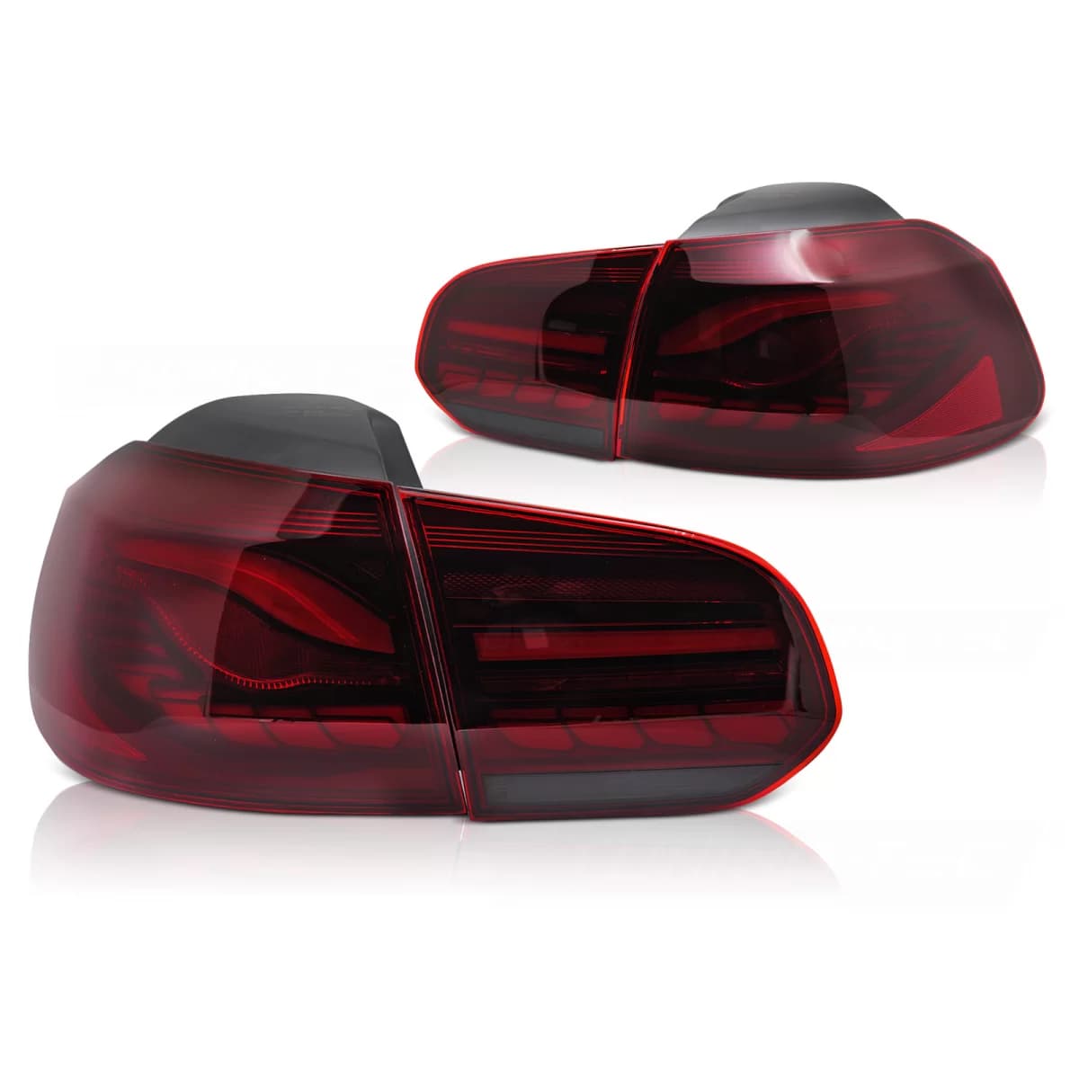 LED TAIL LIGHTS RED LED OLED fits VW GOLF 6 08-13