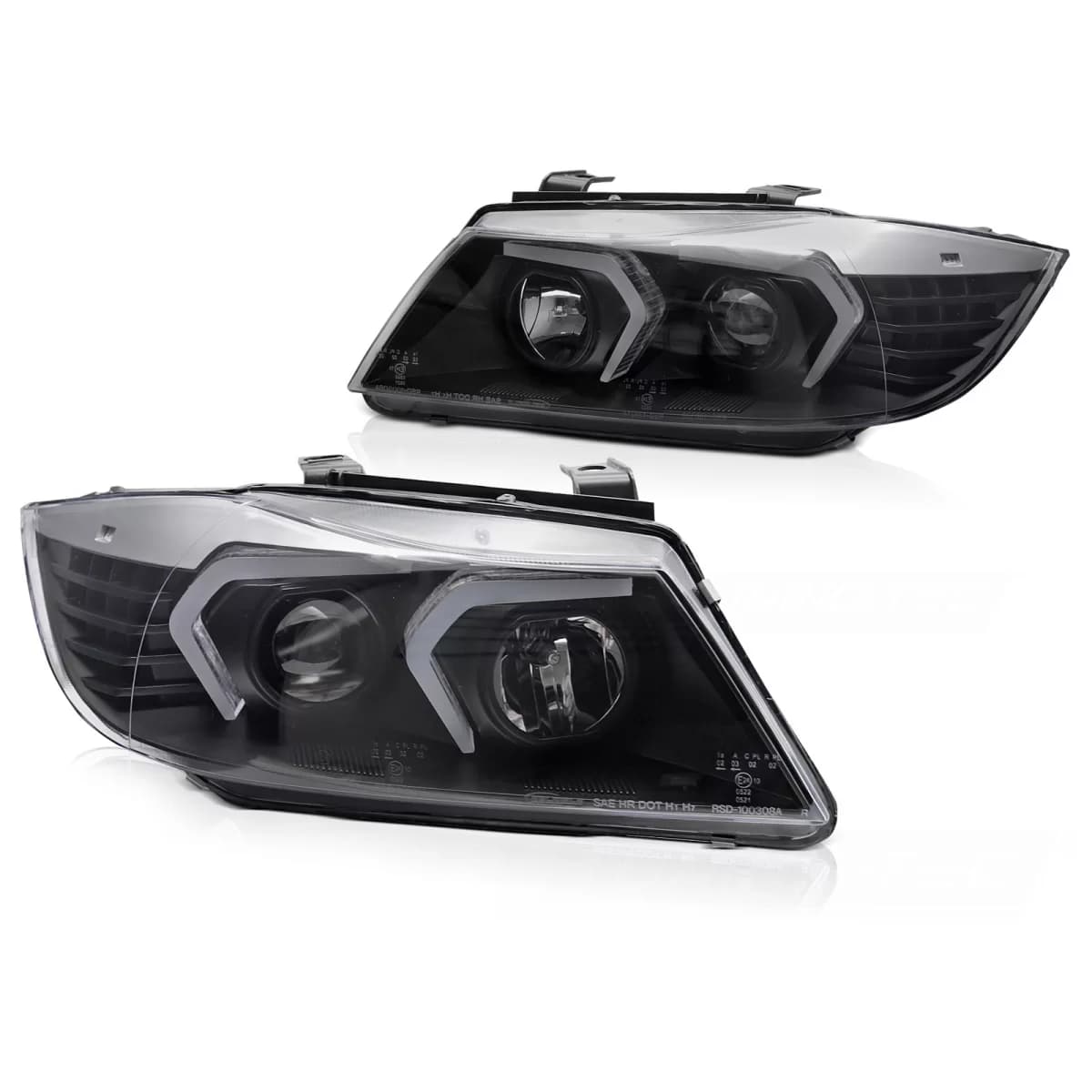 HEADLIGHTS LED BLACK fits BMW E90/E91 05-08