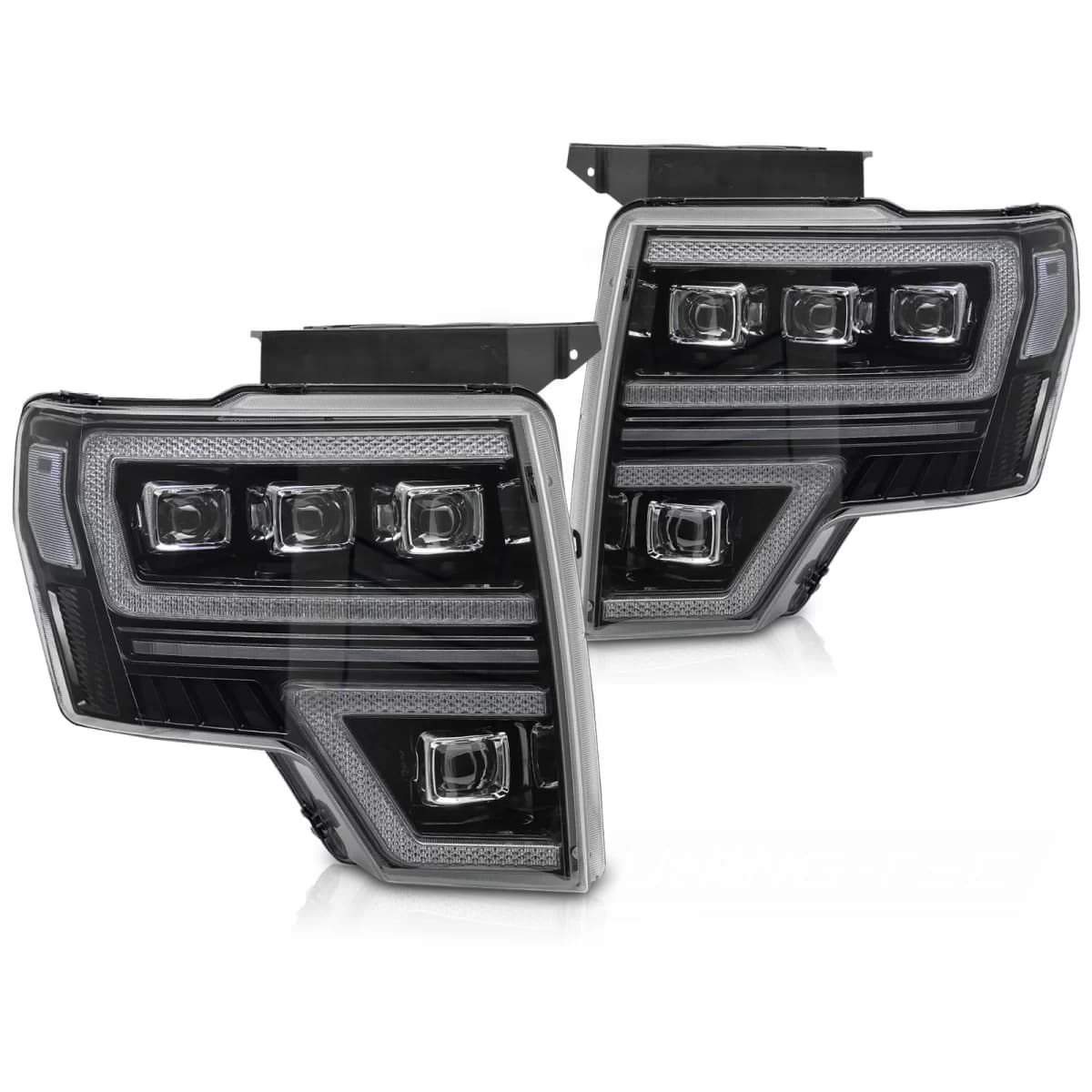 FORD F150 MK12 08-14 FULL LED BLACK DRL SEQ