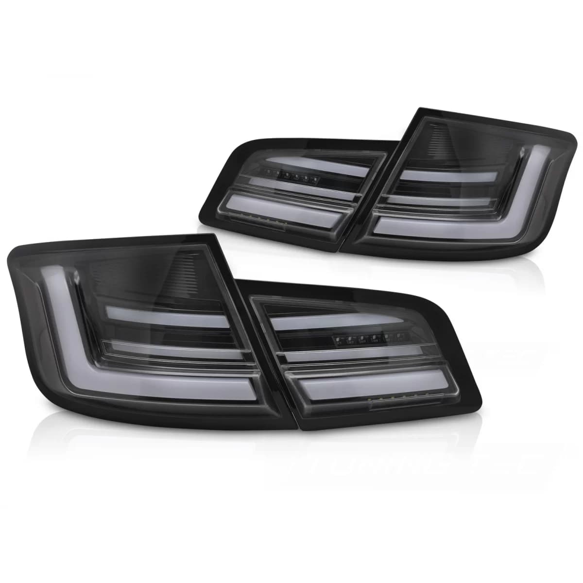 LED BAR TAIL LIGHTS BLACK SEQ fits BMW F10 10-13