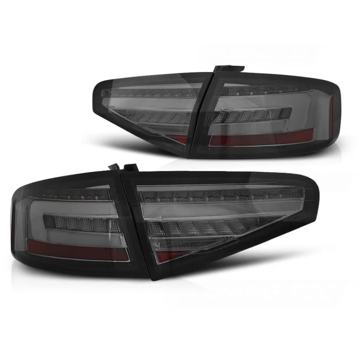 LED BAR TAIL LIGHTS SMOKE SEQ fits AUDI A4 B8 12-15 SEDAN OEM BULB