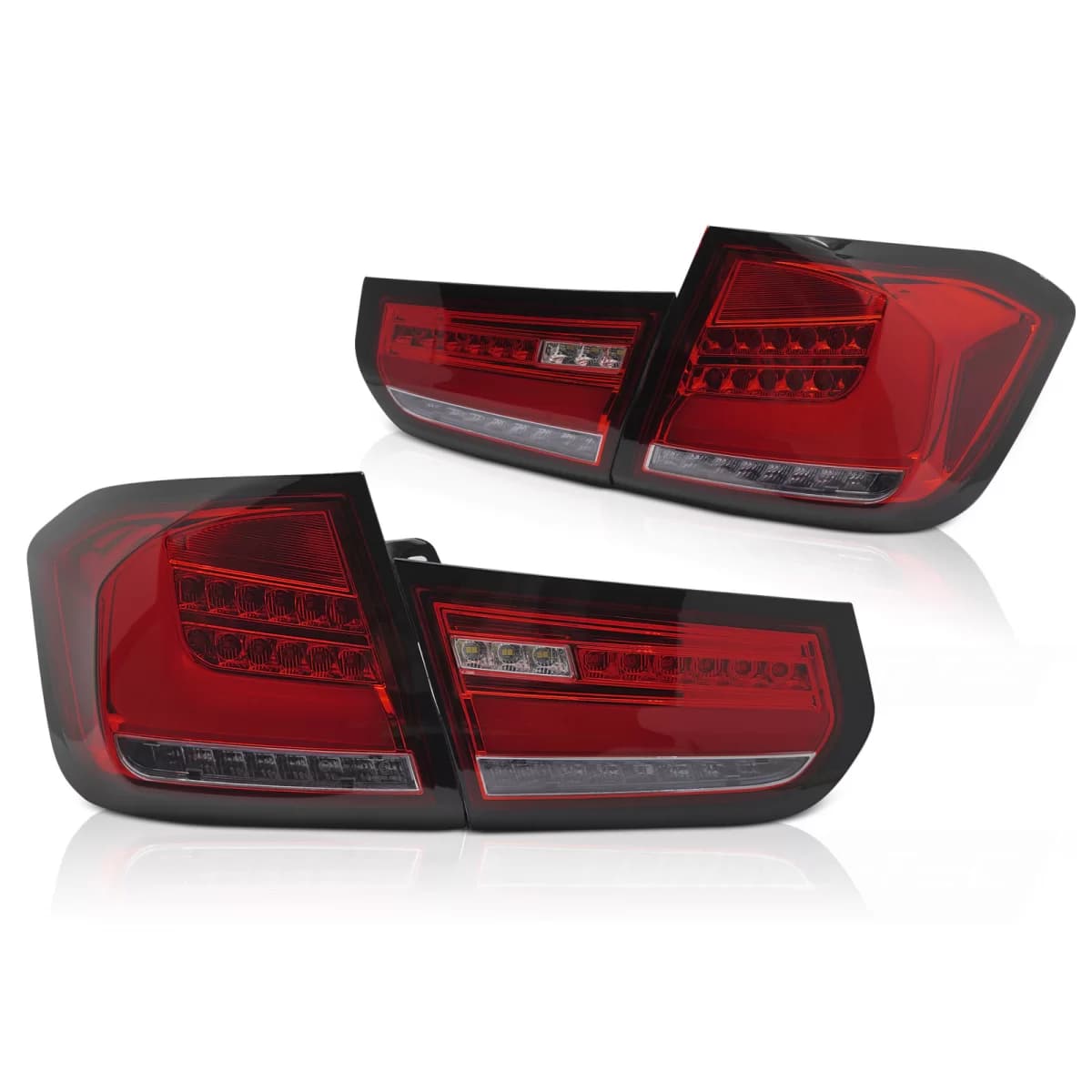 LED BAR TAIL LIGHTS RED SEQ fits BMW F30 11-15